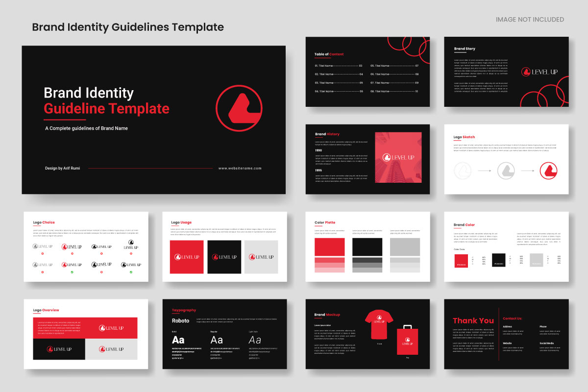 Brand guidelines template design