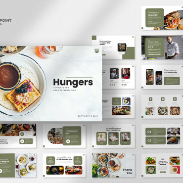 Cafe Catering PowerPoint Templates 411722
