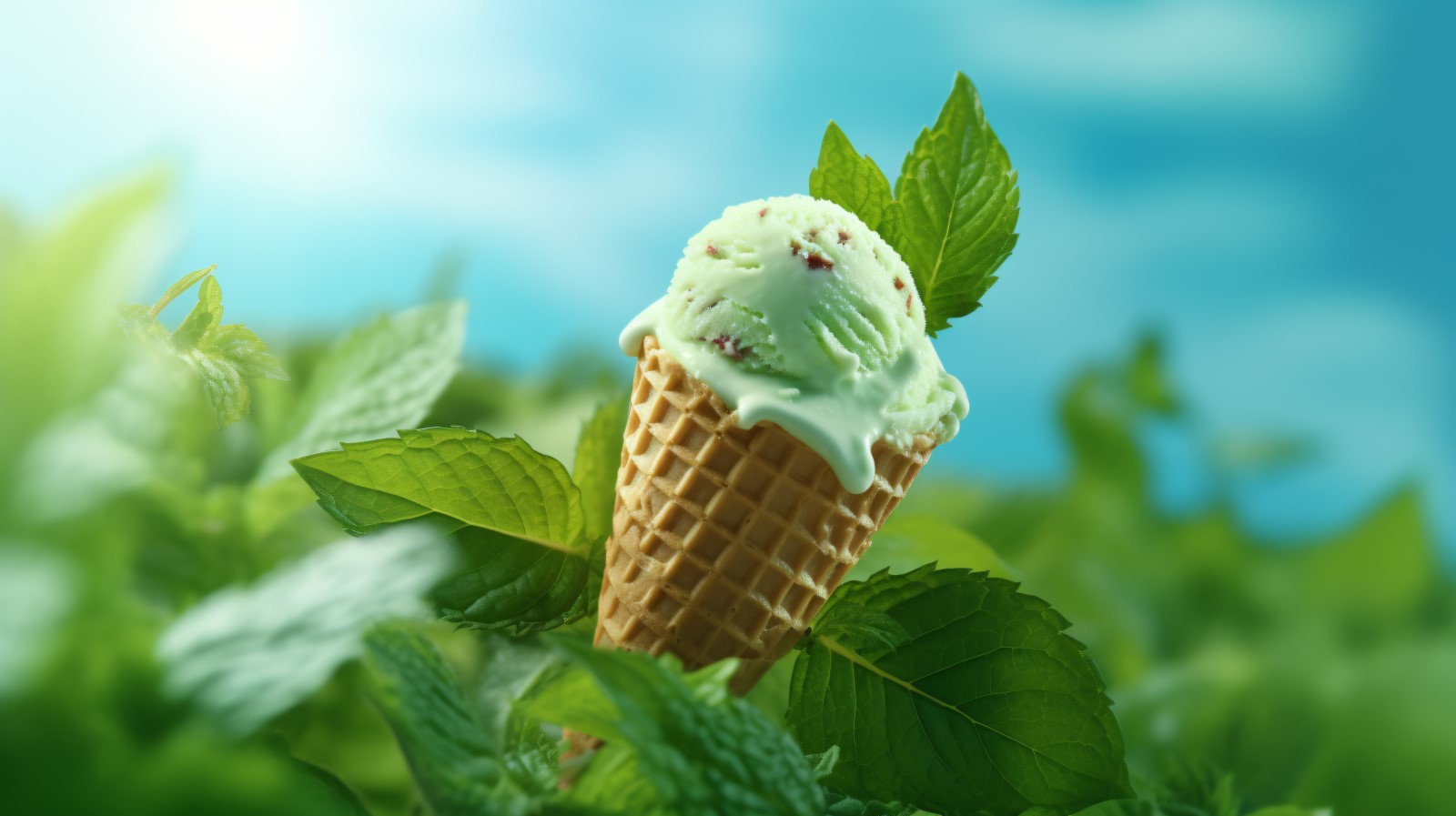 Warmth of summer desert delicious scoop of ice cream 450