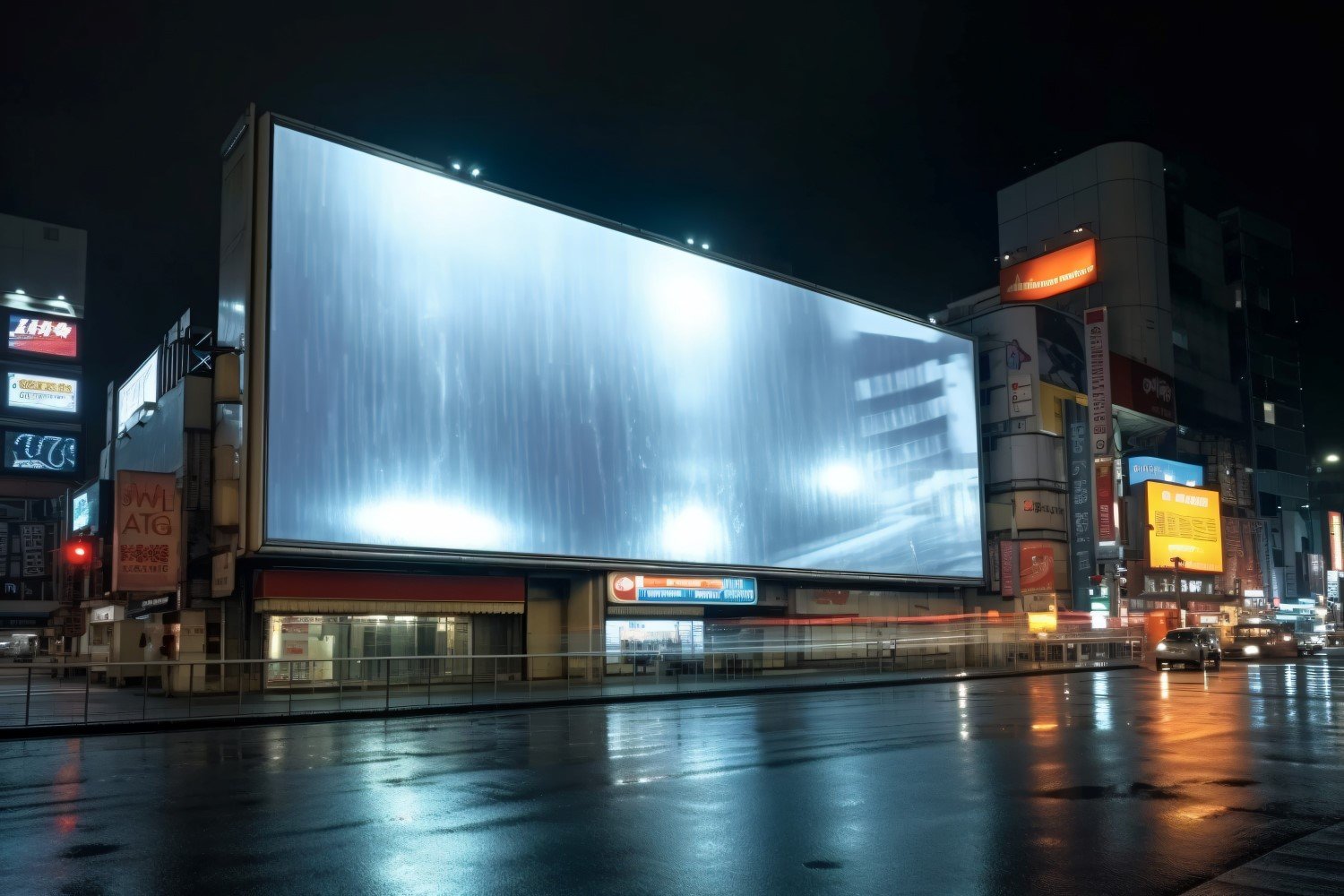 Roadside Billboard Advertisement Mockup 2