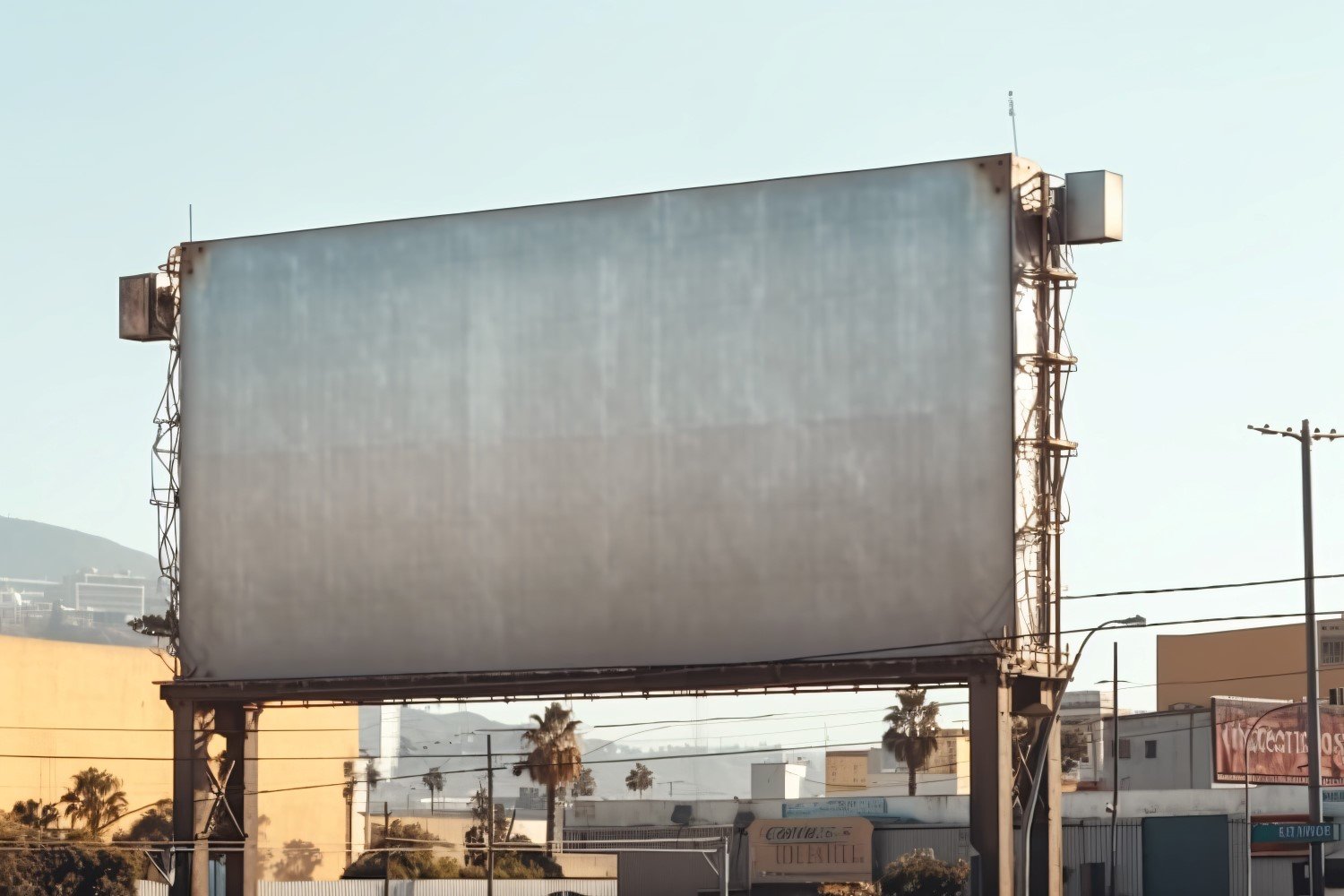 Roadside Billboard Advertisement Mockup 4