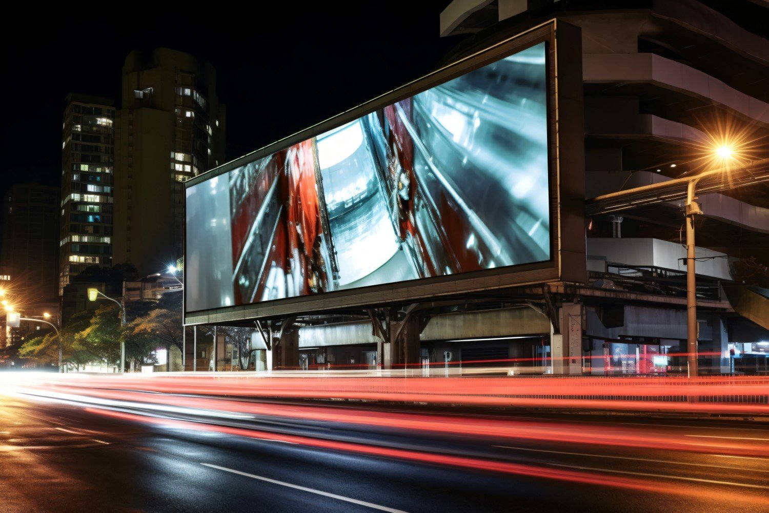 Roadside Billboard Advertisement Mockup 12