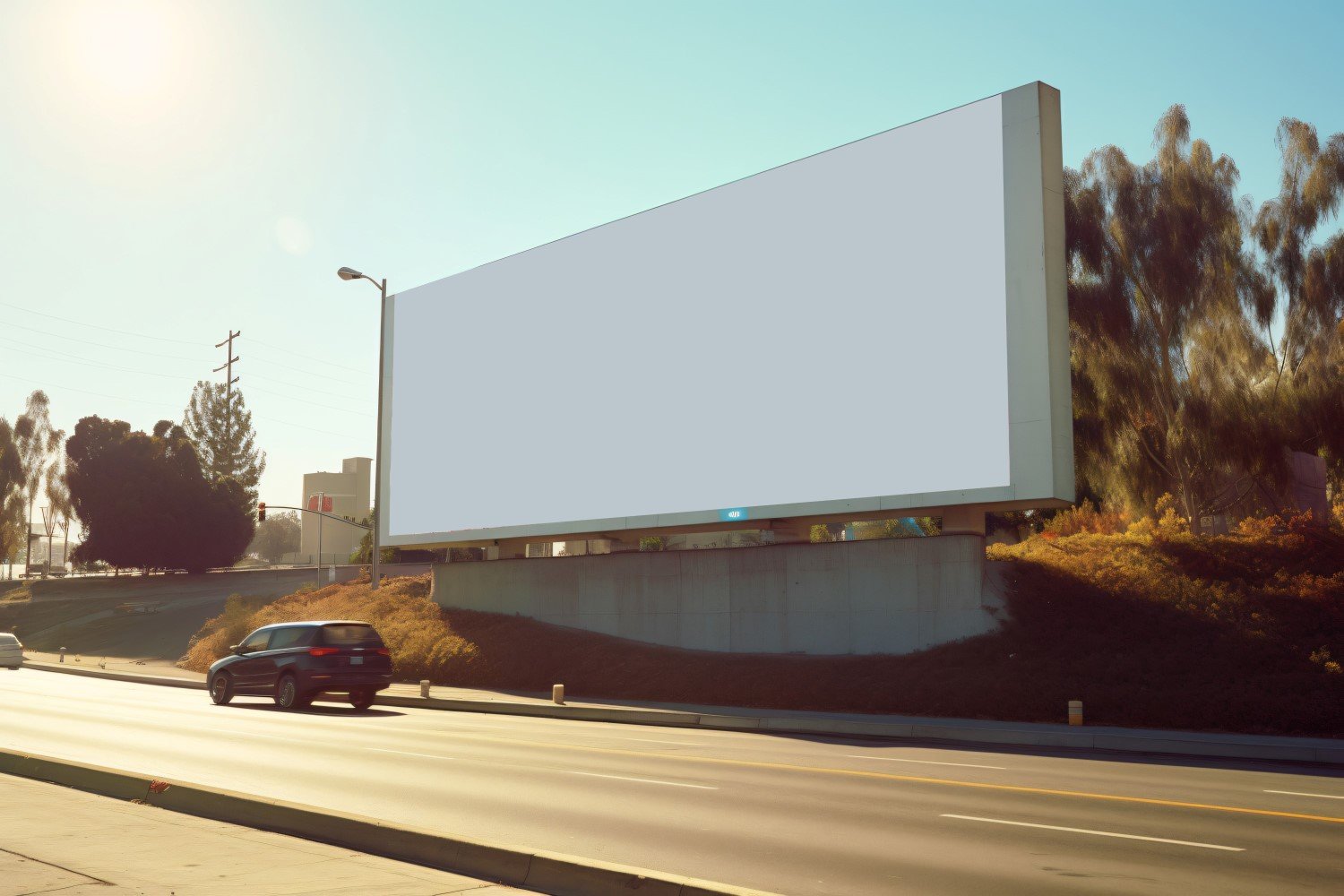 Roadside Billboard Advertisement Mockup 17