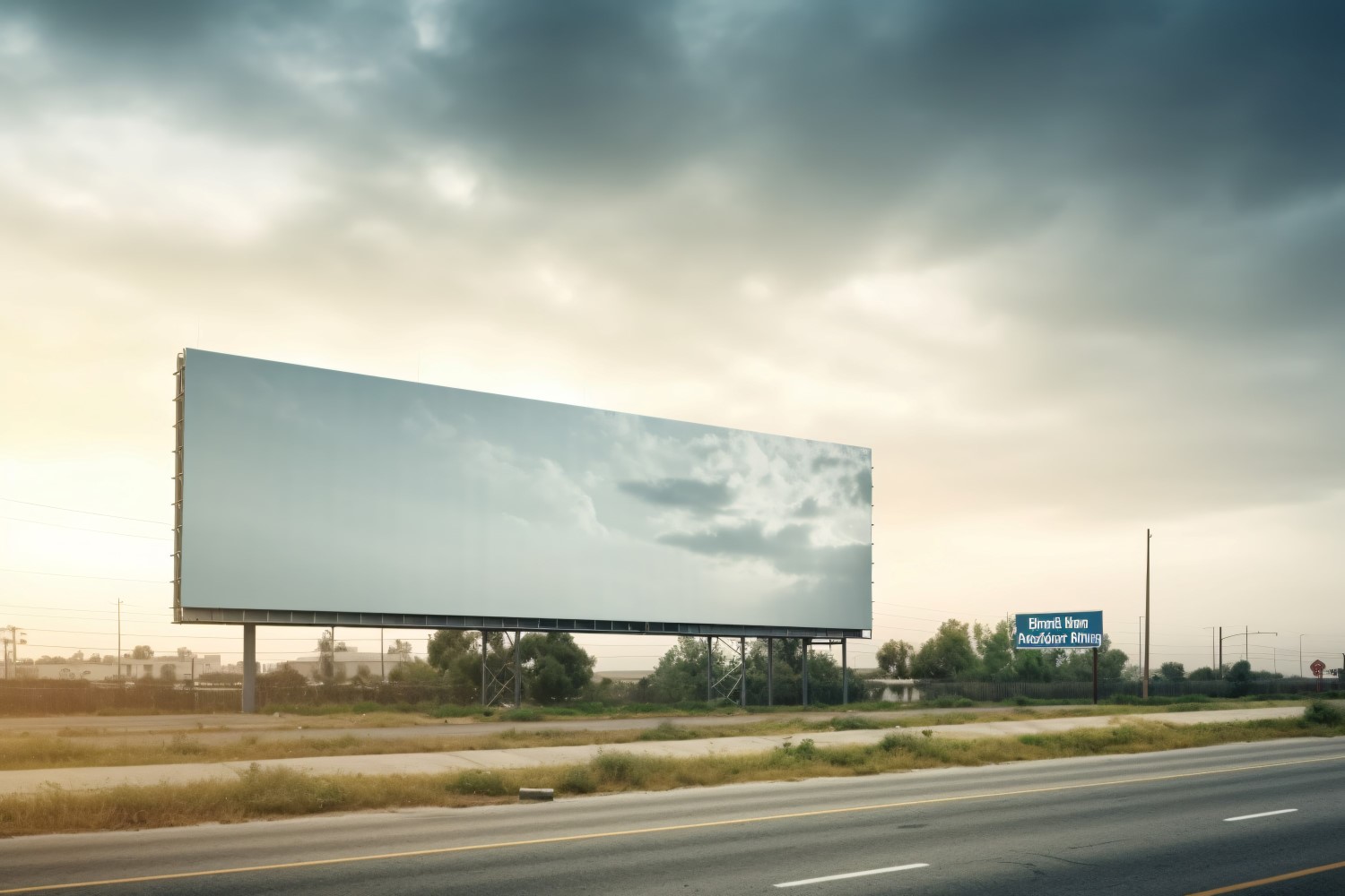 Roadside Billboard Advertisement Mockup 29