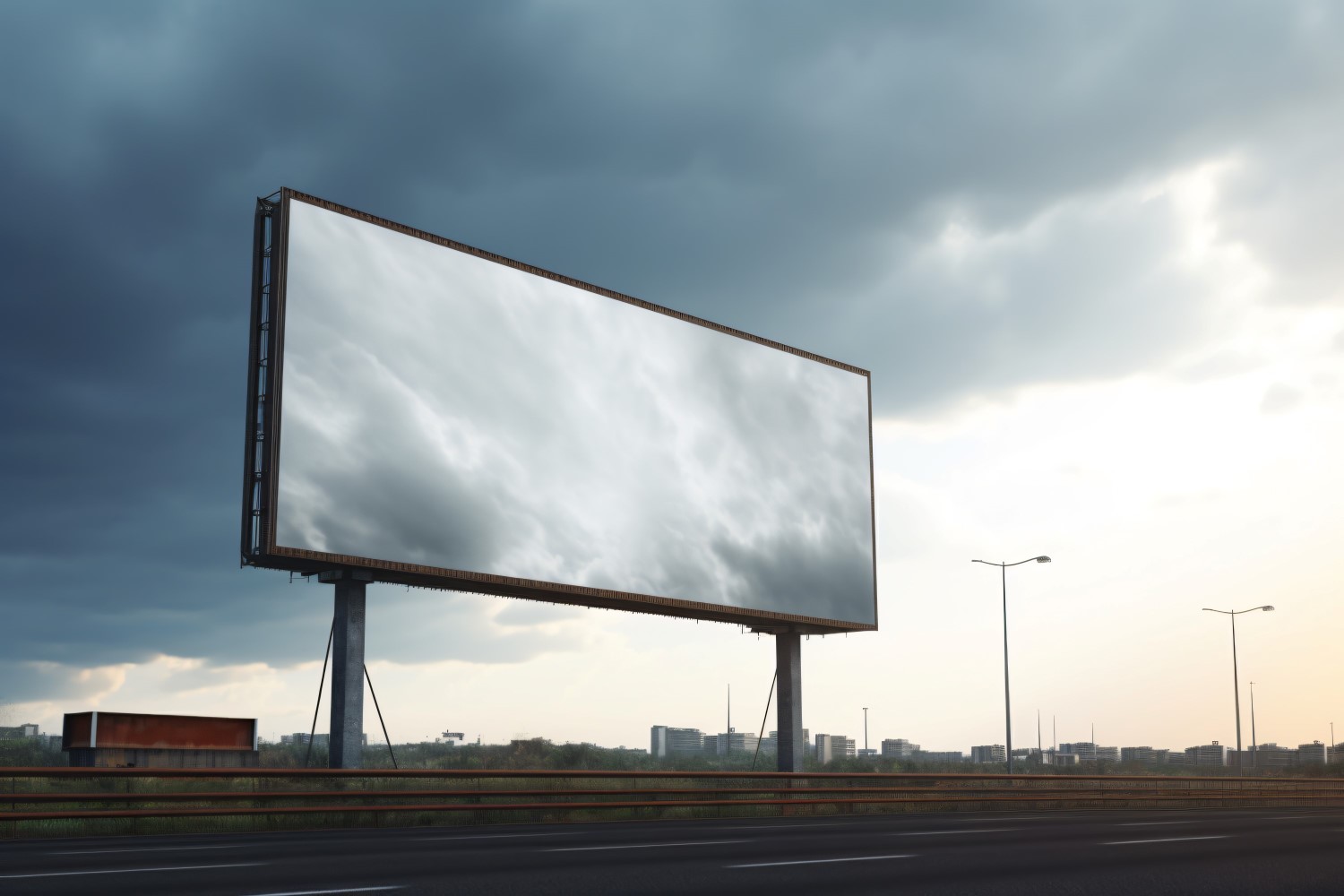 Roadside Billboard Advertisement Mockup 31