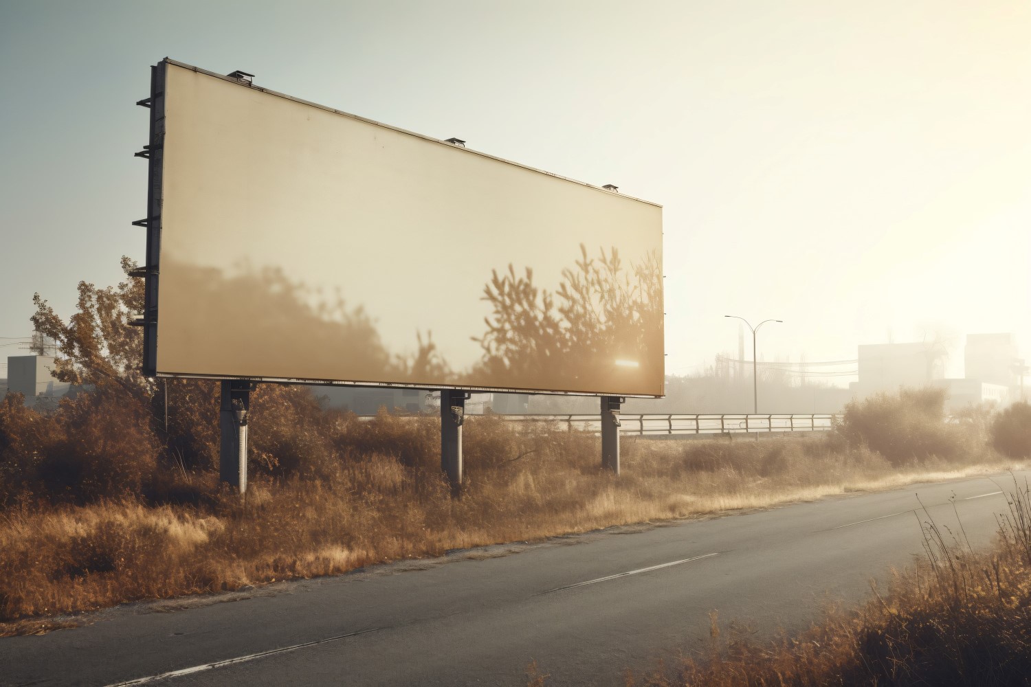 Roadside Billboard Advertisement Mockup 46