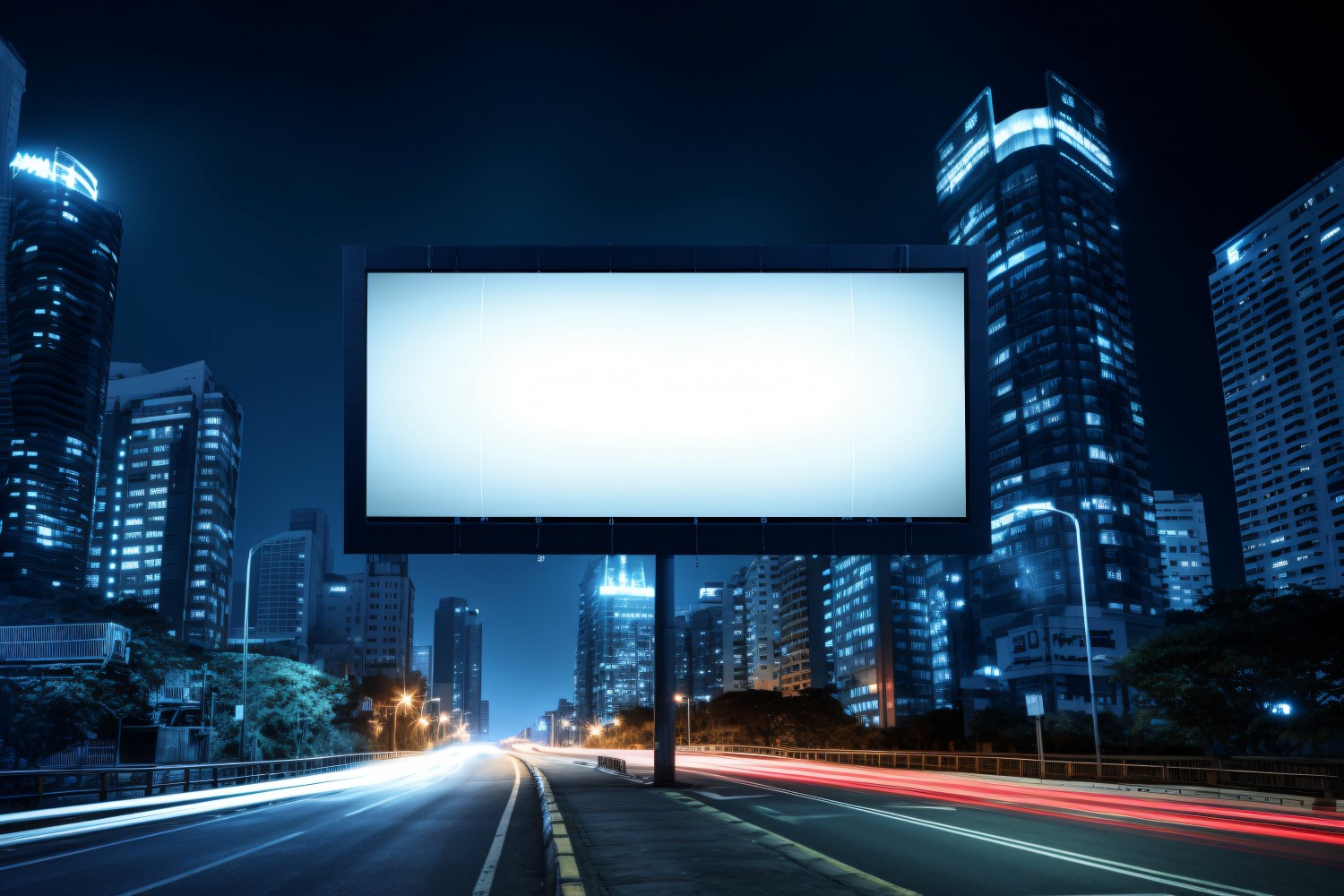 Roadside Billboard Advertisement Mockup 57