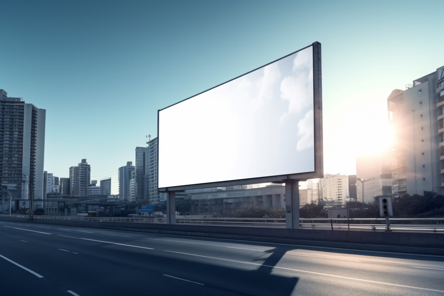 Roadside Billboard Advertisement Mockup 39