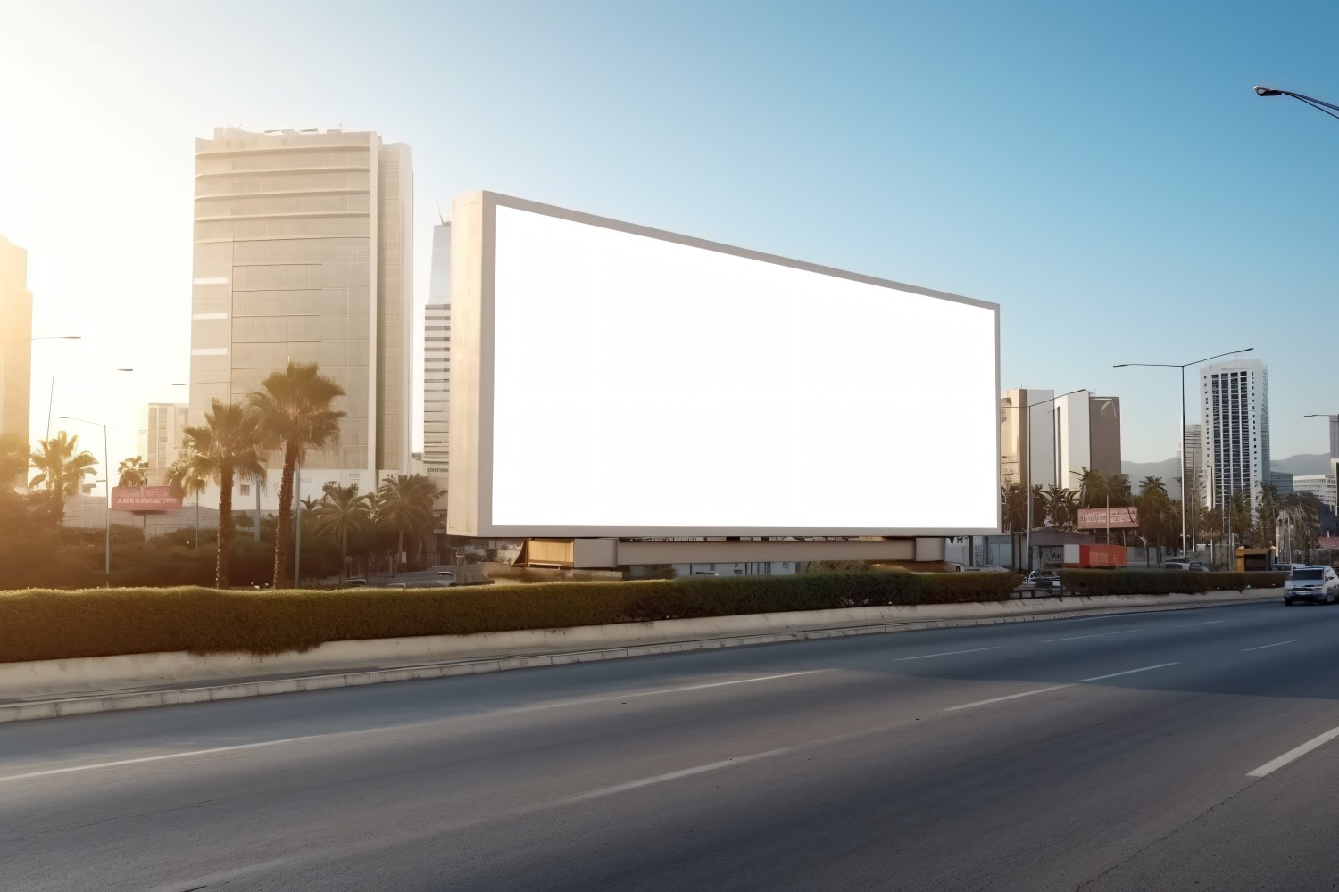 Roadside Billboard Advertisement Mockup 37