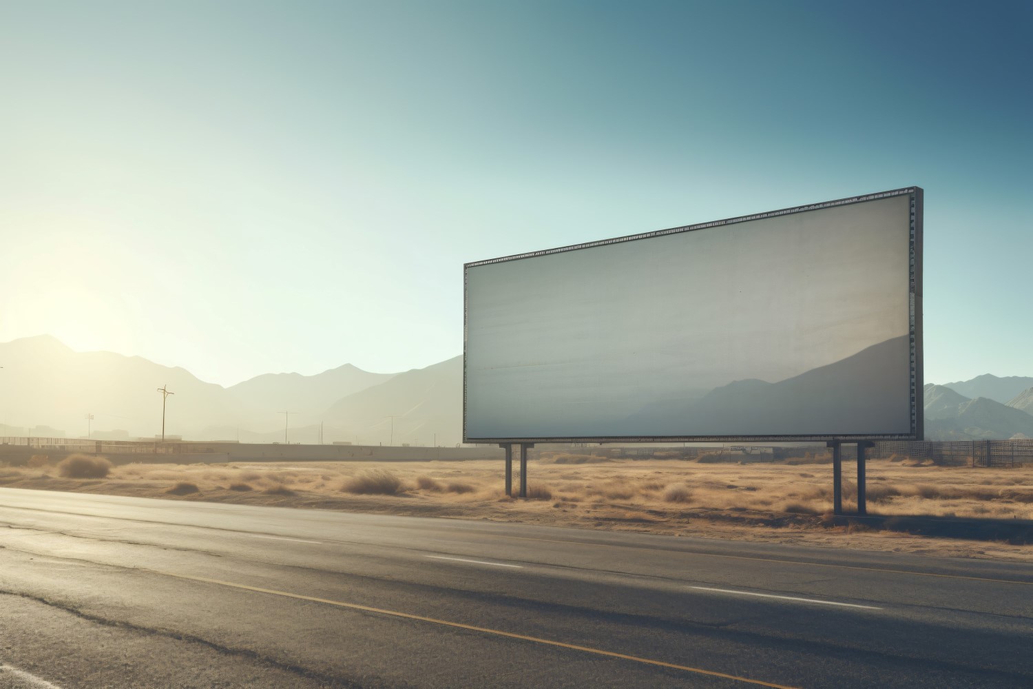 Roadside Billboard Advertisement Mockup 45