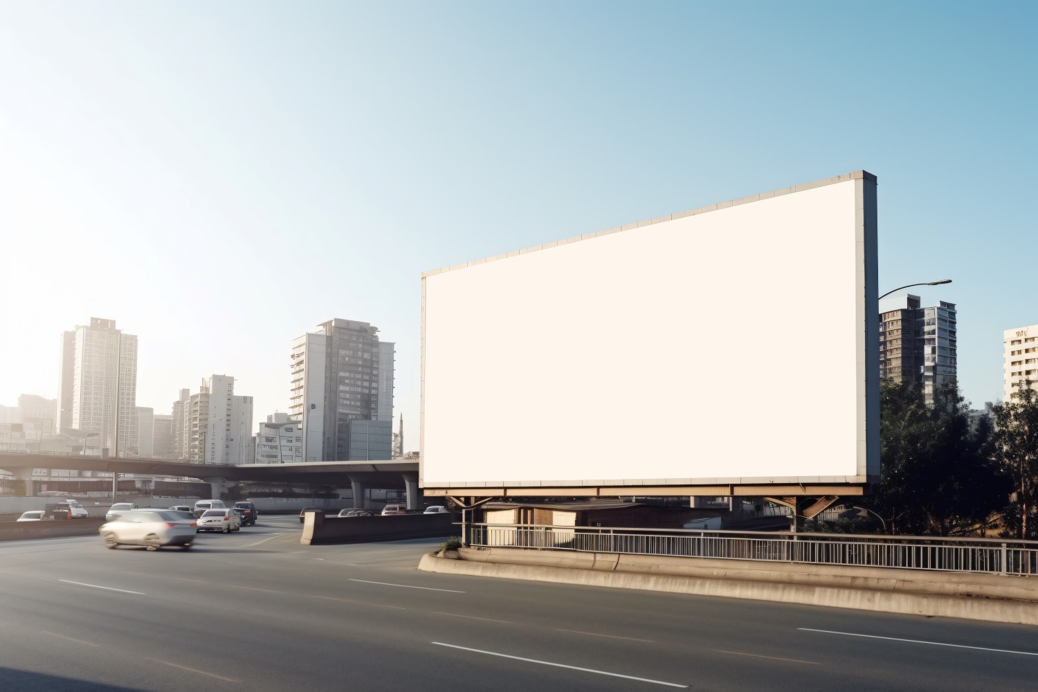 Roadside Billboard Advertisement Mockup 38