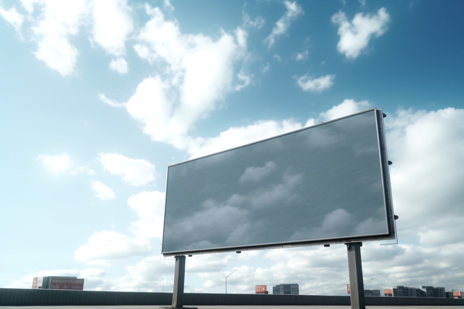 Roadside Billboard Advertisement Mockup 54