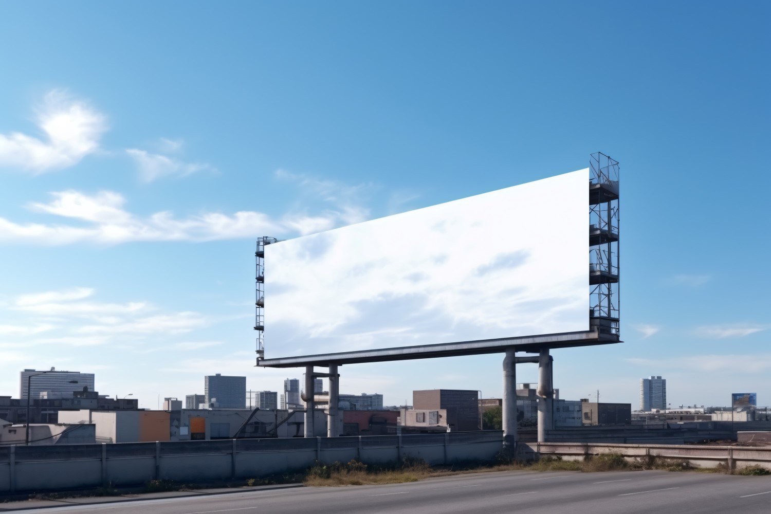 Roadside Billboard Advertisement Mockup 56