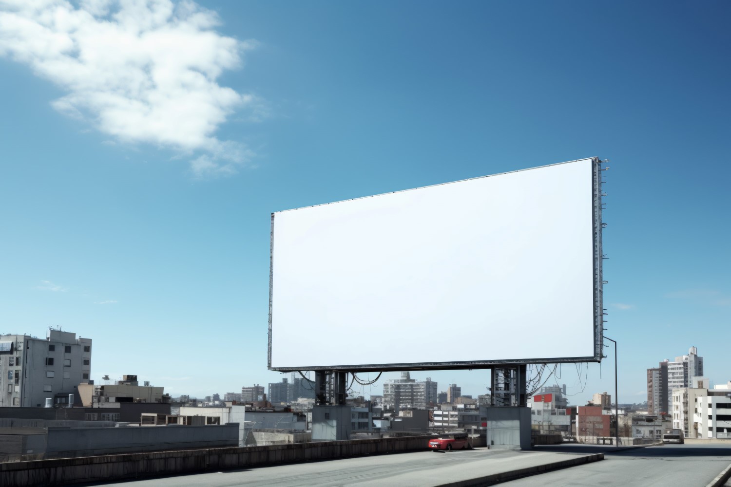 Roadside Billboard Advertisement Mockup 53