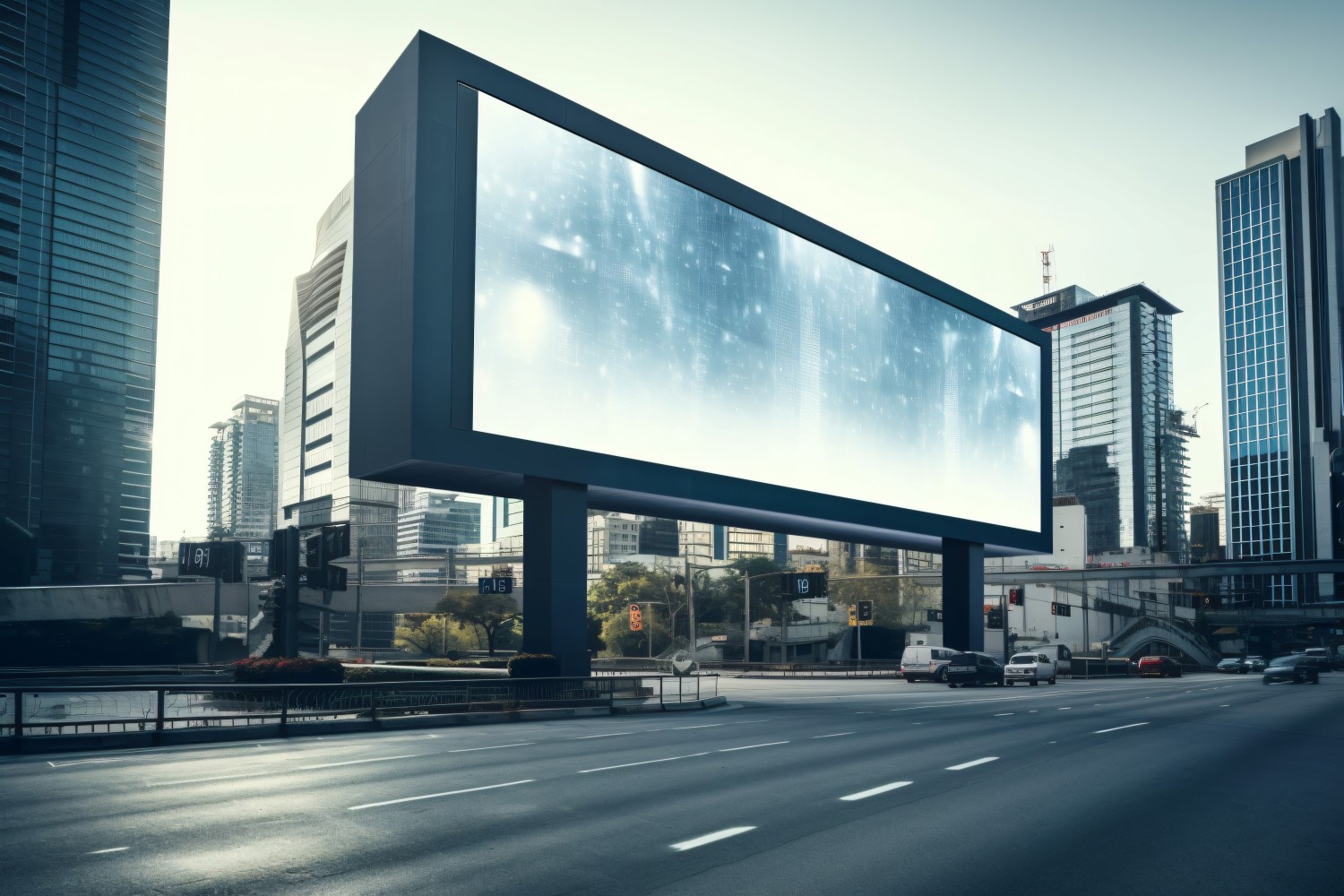 Roadside Billboard Advertisement Mockup 69