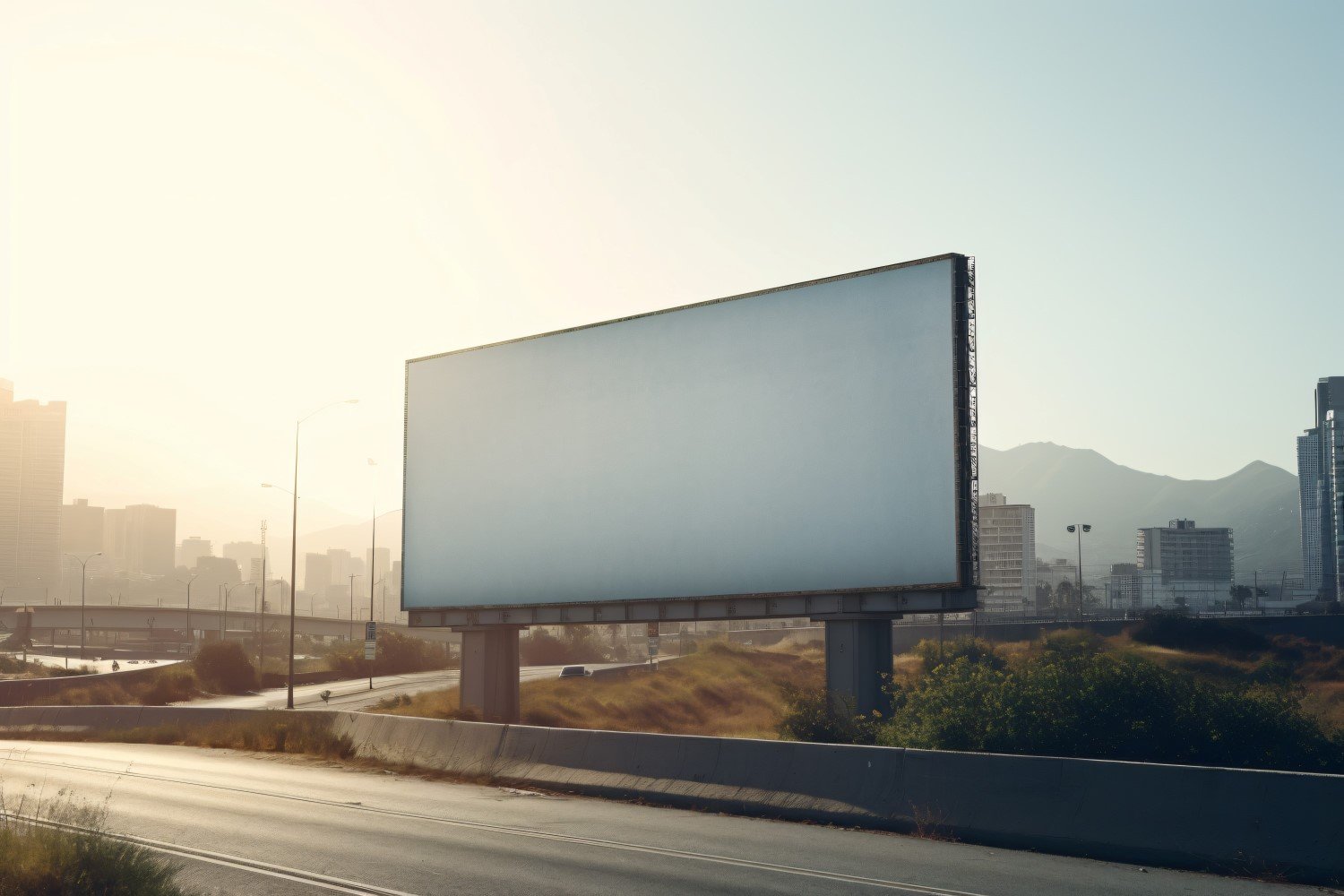 Roadside Billboard Advertisement Mockup 52