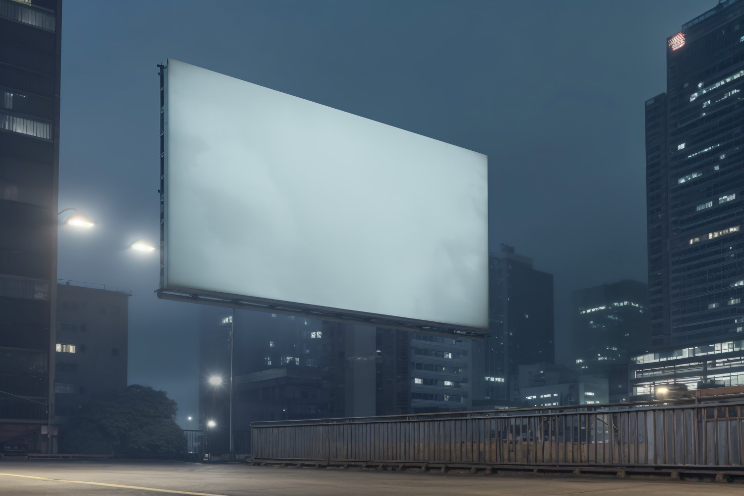 Roadside Billboard Advertisement Mockup 81