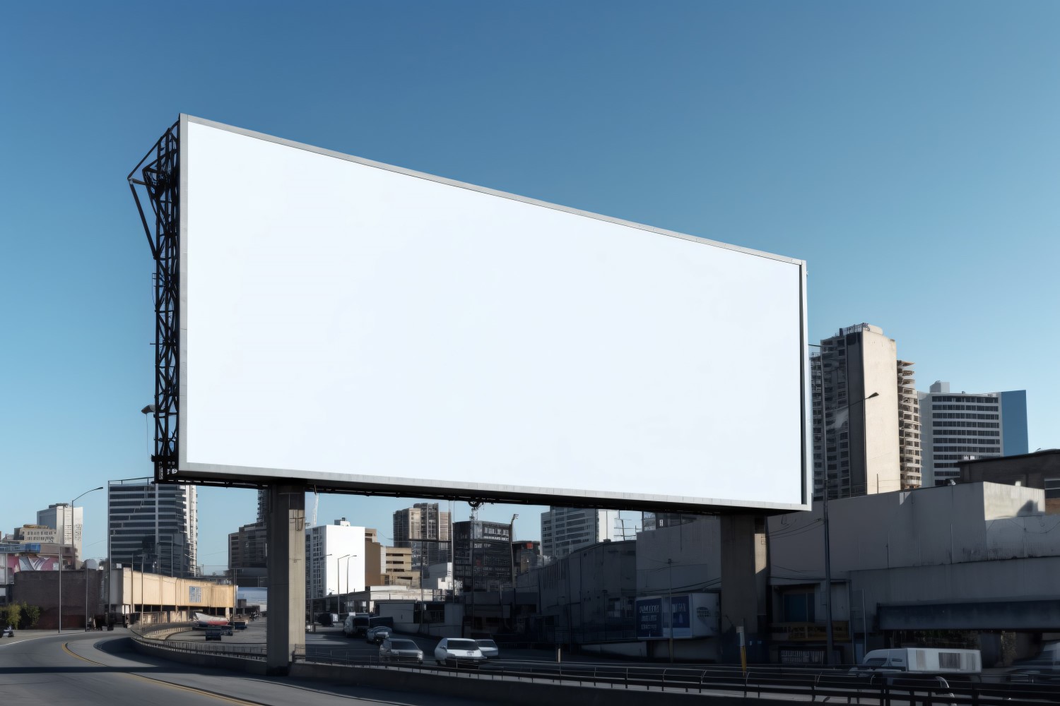 Roadside Billboard Advertisement Mockup 86