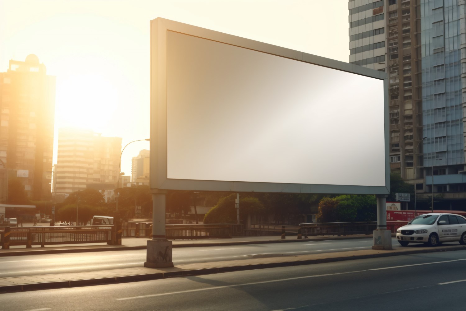 Roadside Billboard Advertisement Mockup 41