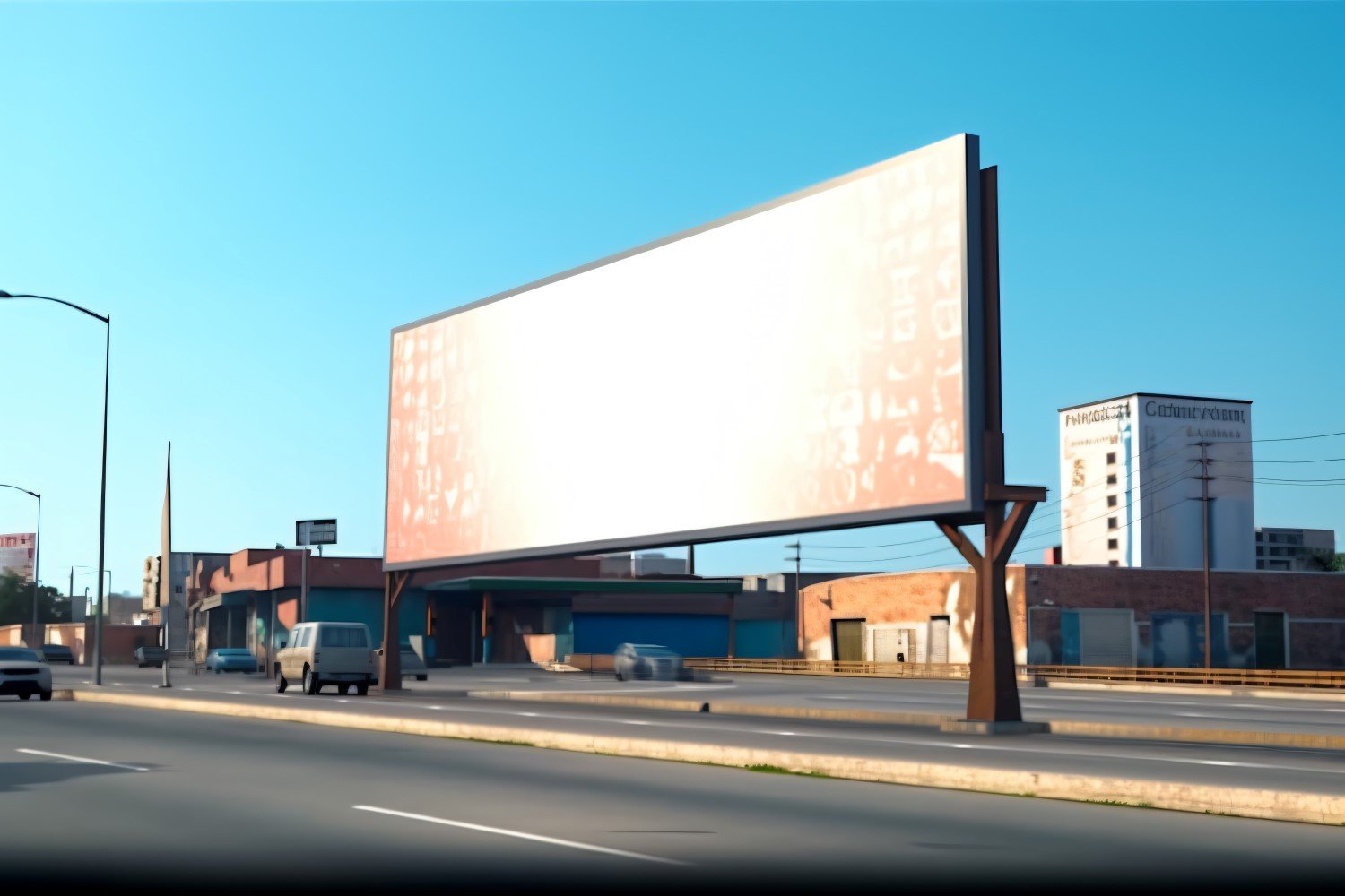 Roadside Billboard Advertisement Mockup 95