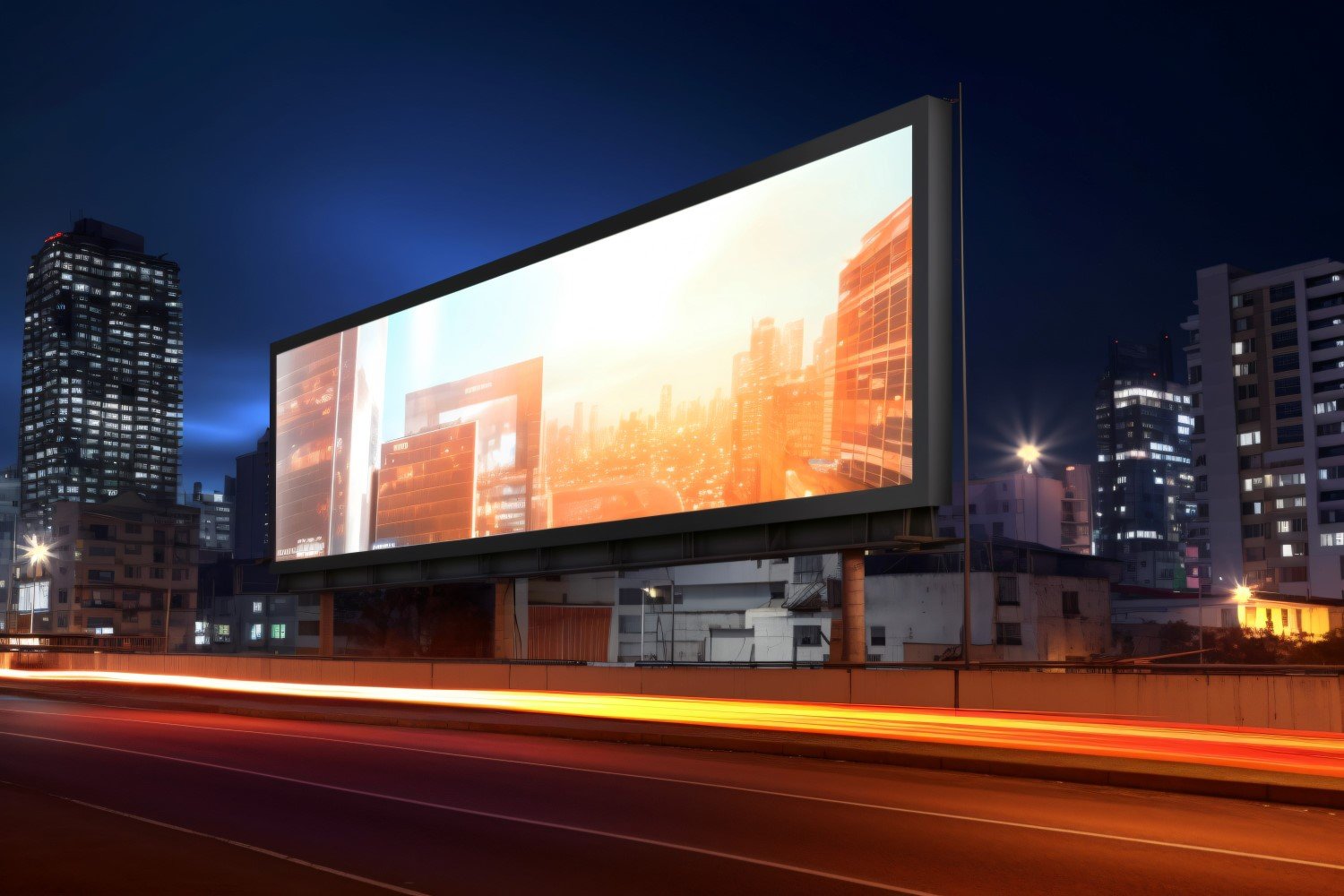 Roadside Billboard Advertisement Mockup 84