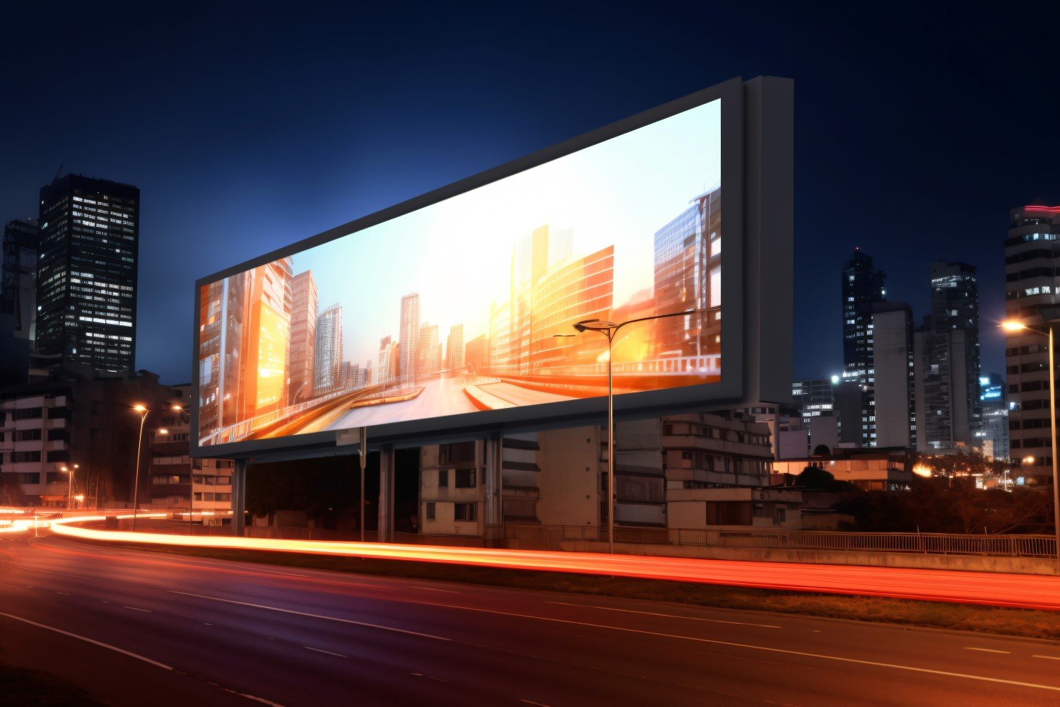 Roadside Billboard Advertisement Mockup 88