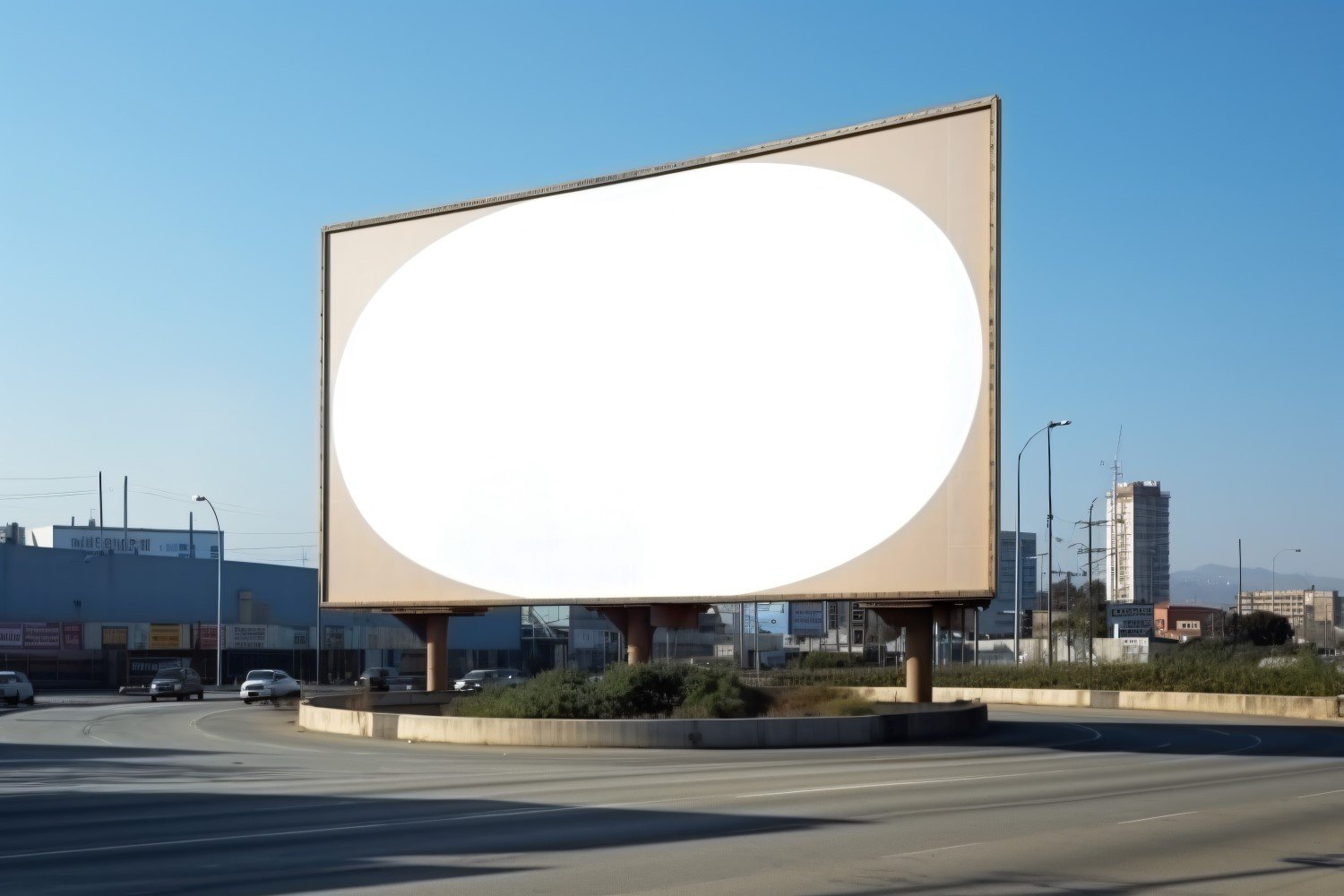 Roadside Billboard Advertisement Mockup 100