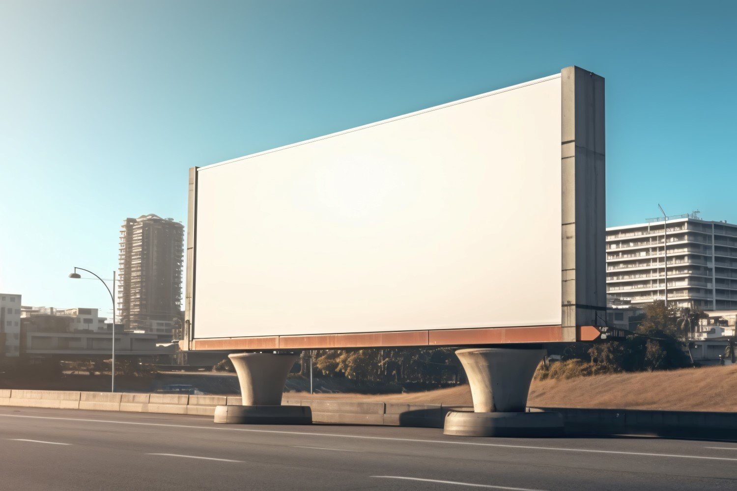 Roadside Billboard Advertisement Mockup 98