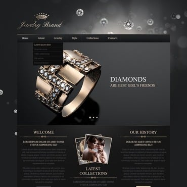 Brand Collections Responsive Website Templates 41287