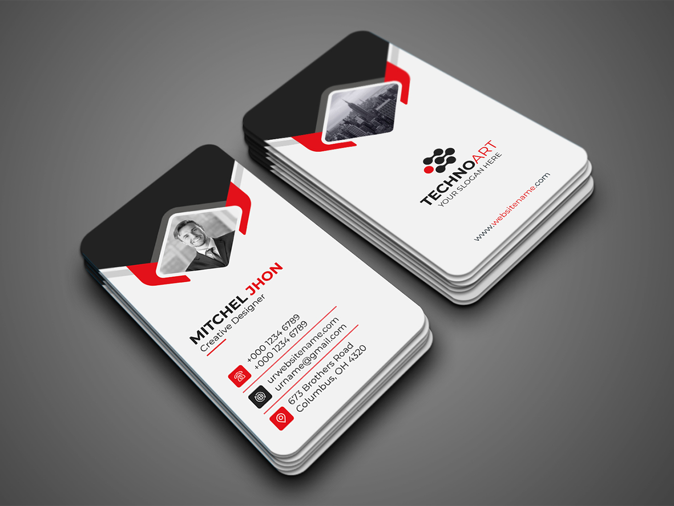 Corporate Business Card 166