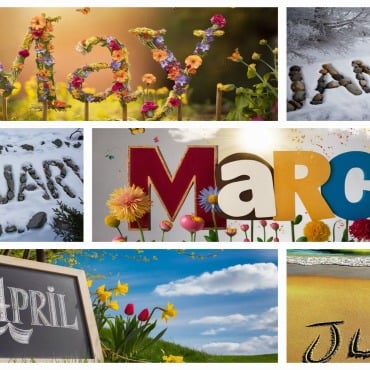 February March Illustrations Templates 412079