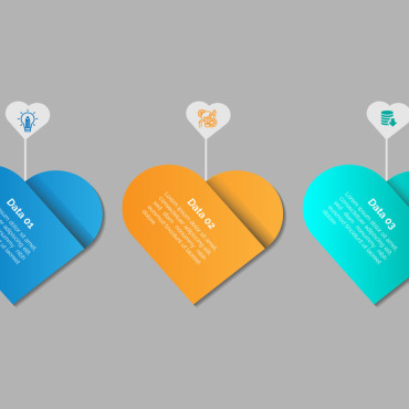 Heart Shapes Infographic Elements 412092