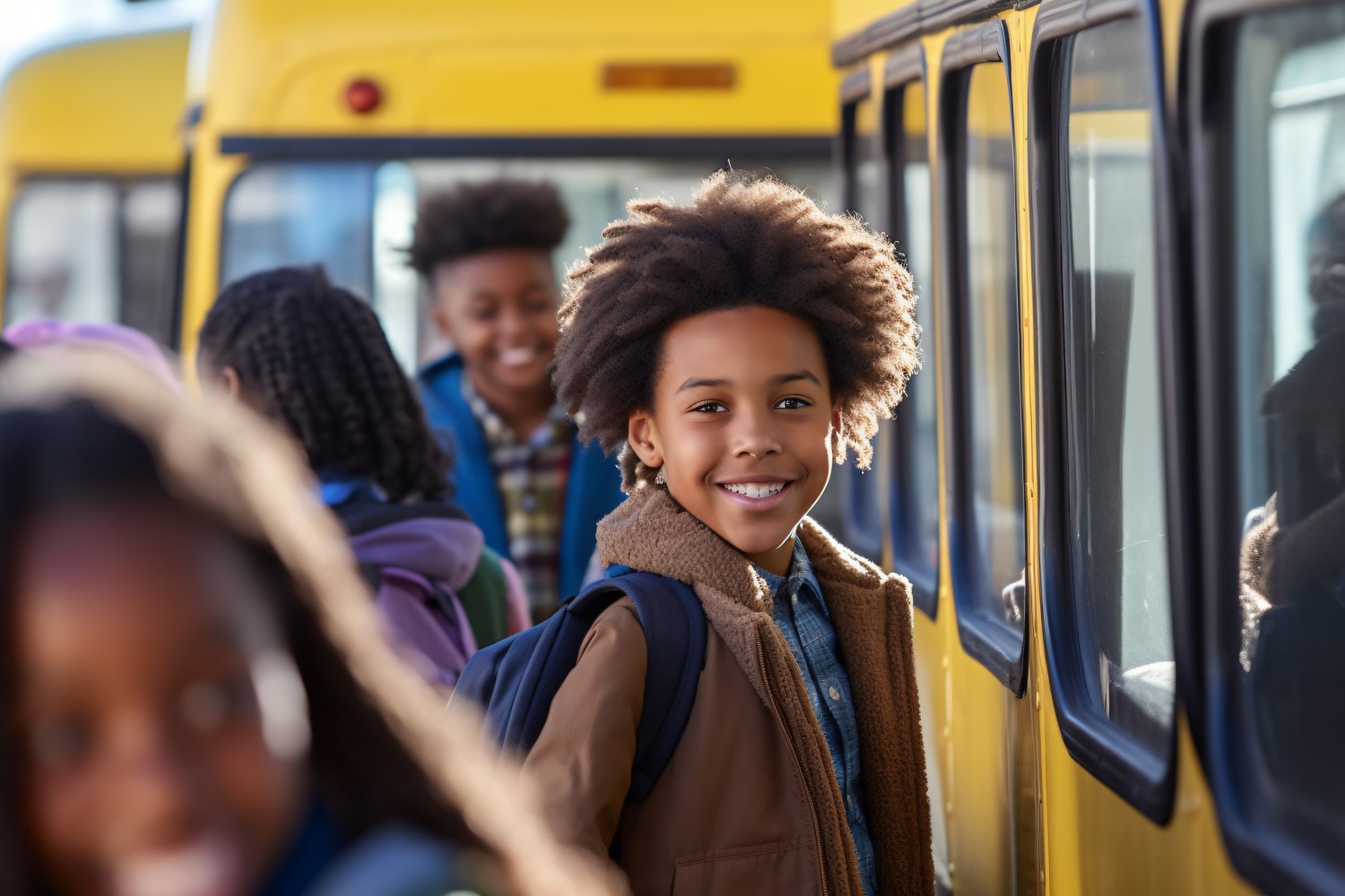 School Rush Kids, Backpacks, and Bus Rides 48