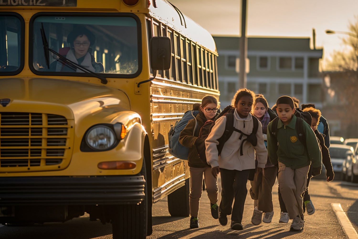 School Rush Kids, Backpacks, and Bus Rides 79