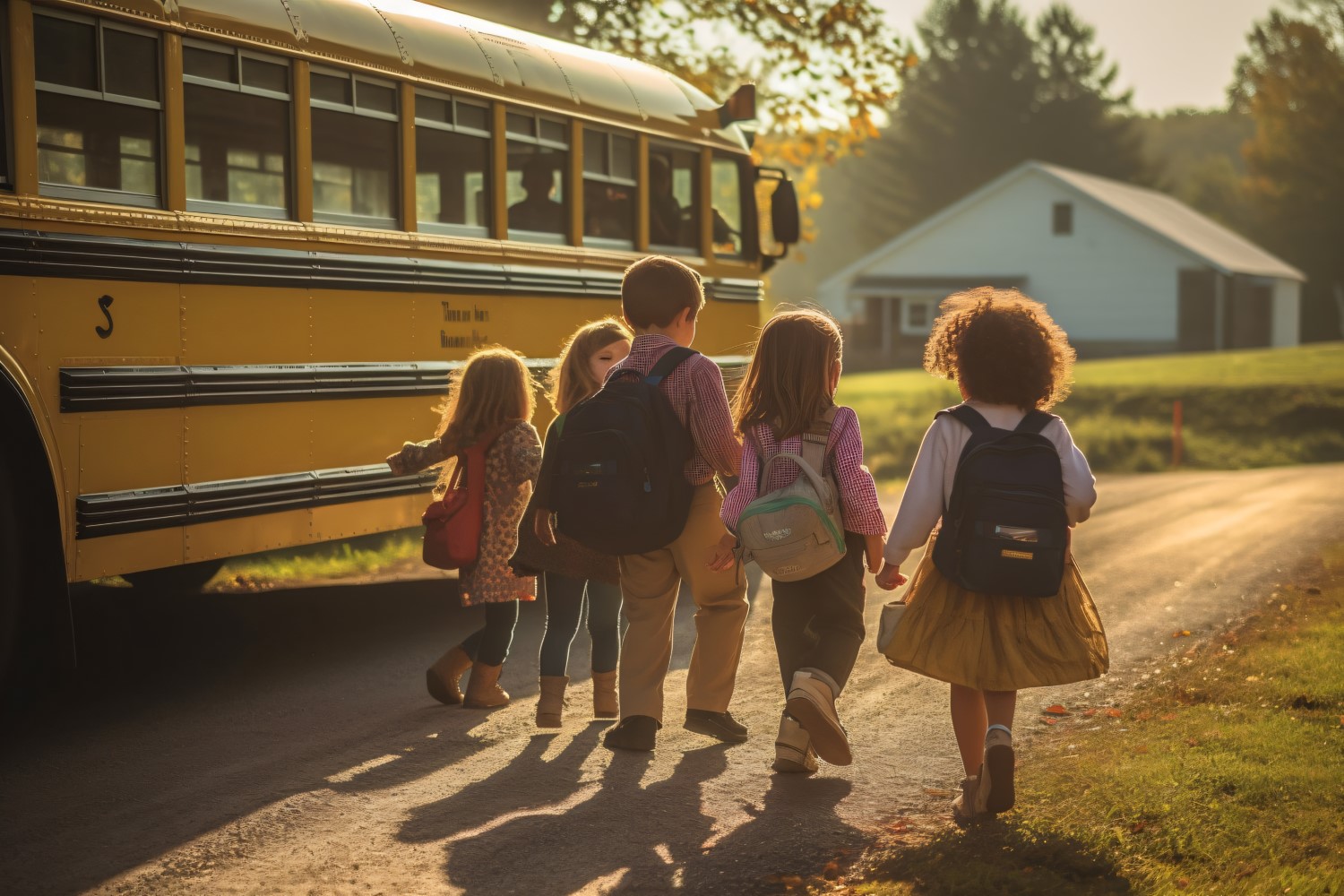 School Rush Kids, Backpacks, and Bus Rides 82