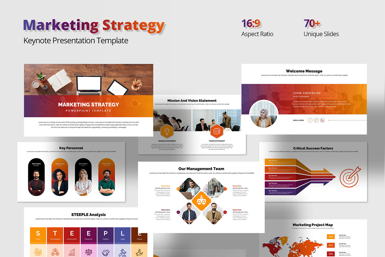 Marketing Strategy Keynote Template 01