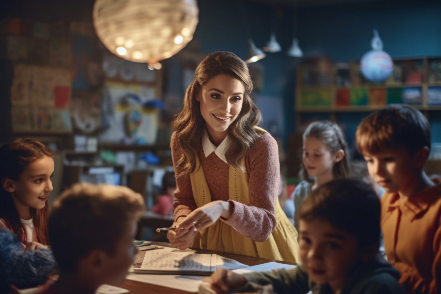 Students with teacher in class room Embrace Learning Journey 287