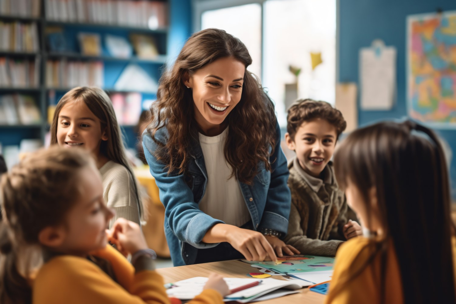 Students with teacher in class room Embrace Learning Journey 289