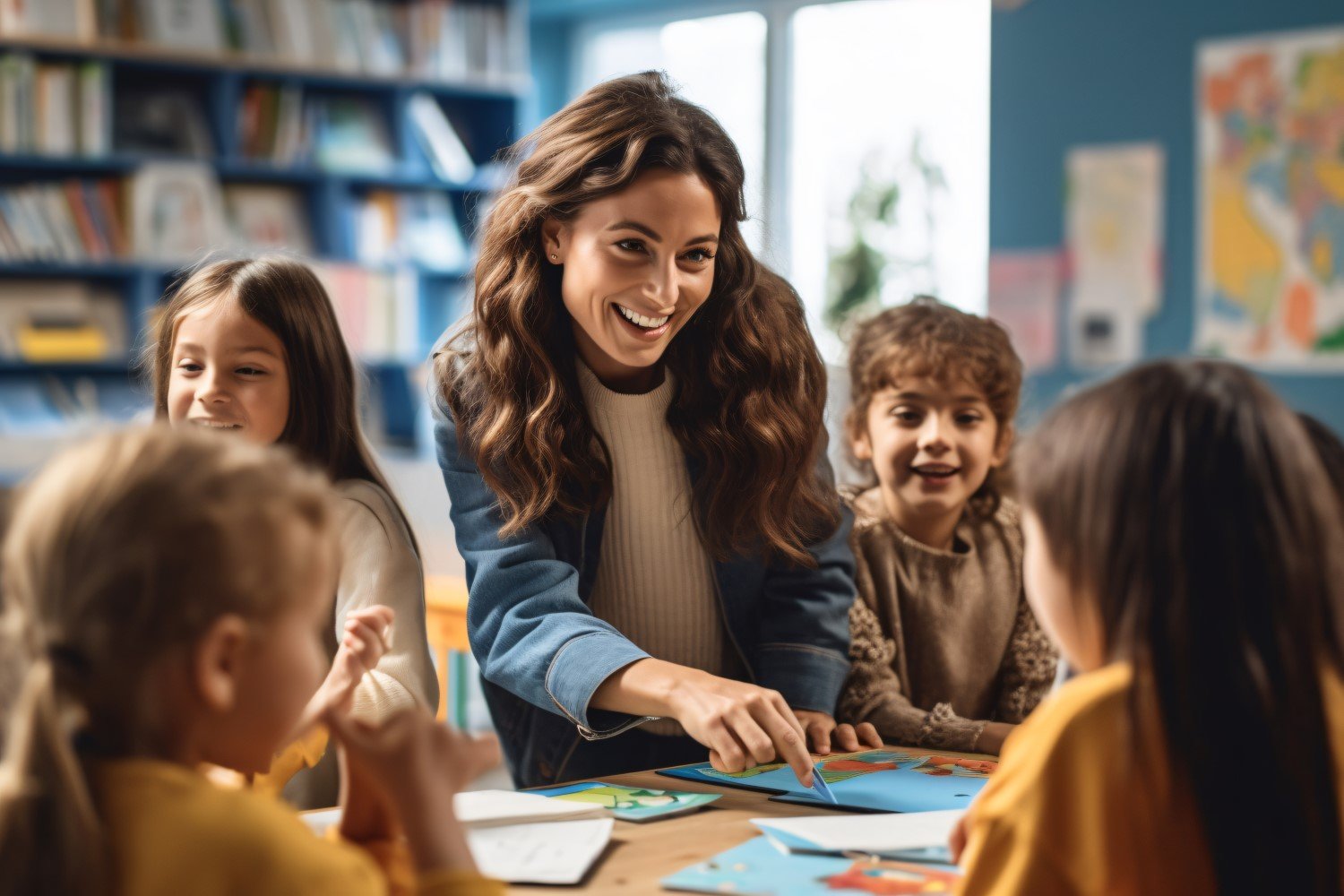 Students with teacher in class room Embrace Learning Journey 294