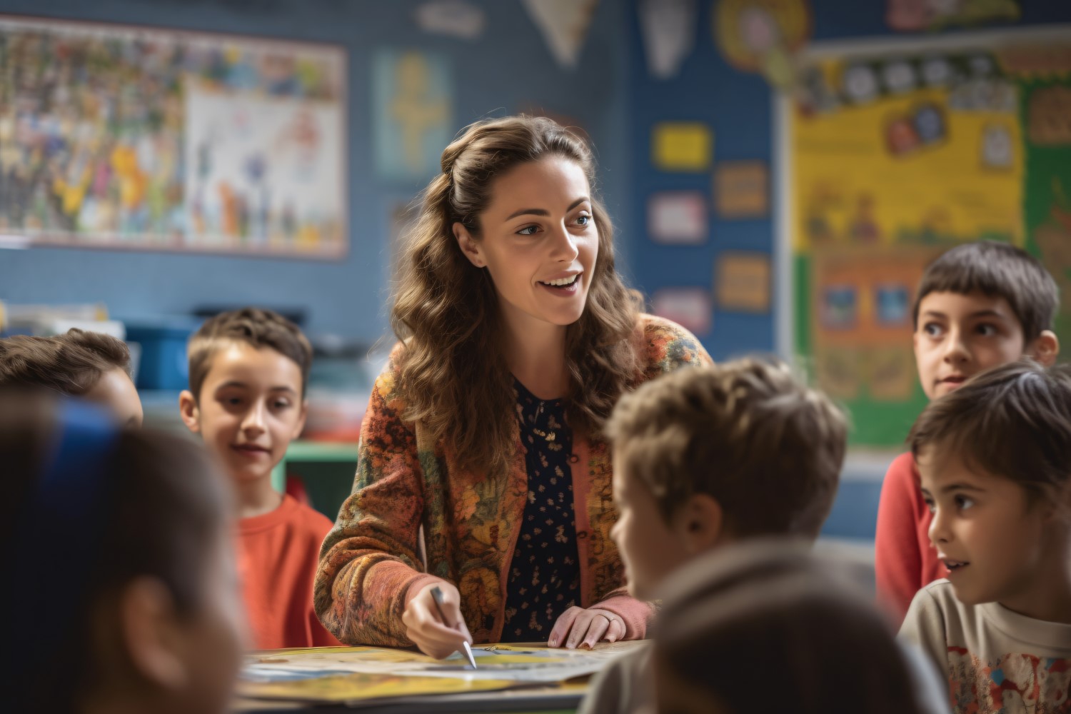 Students with teacher in class room Embrace Learning Journey 291