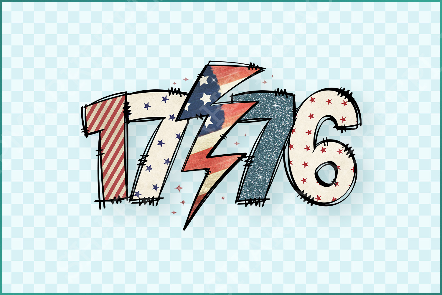 1776 America PNG, 4th of July Design, Independence Day PNG, Retro 4th of July, 4th of July Shirt,