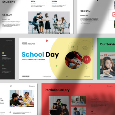 Day Education PowerPoint Templates 412432
