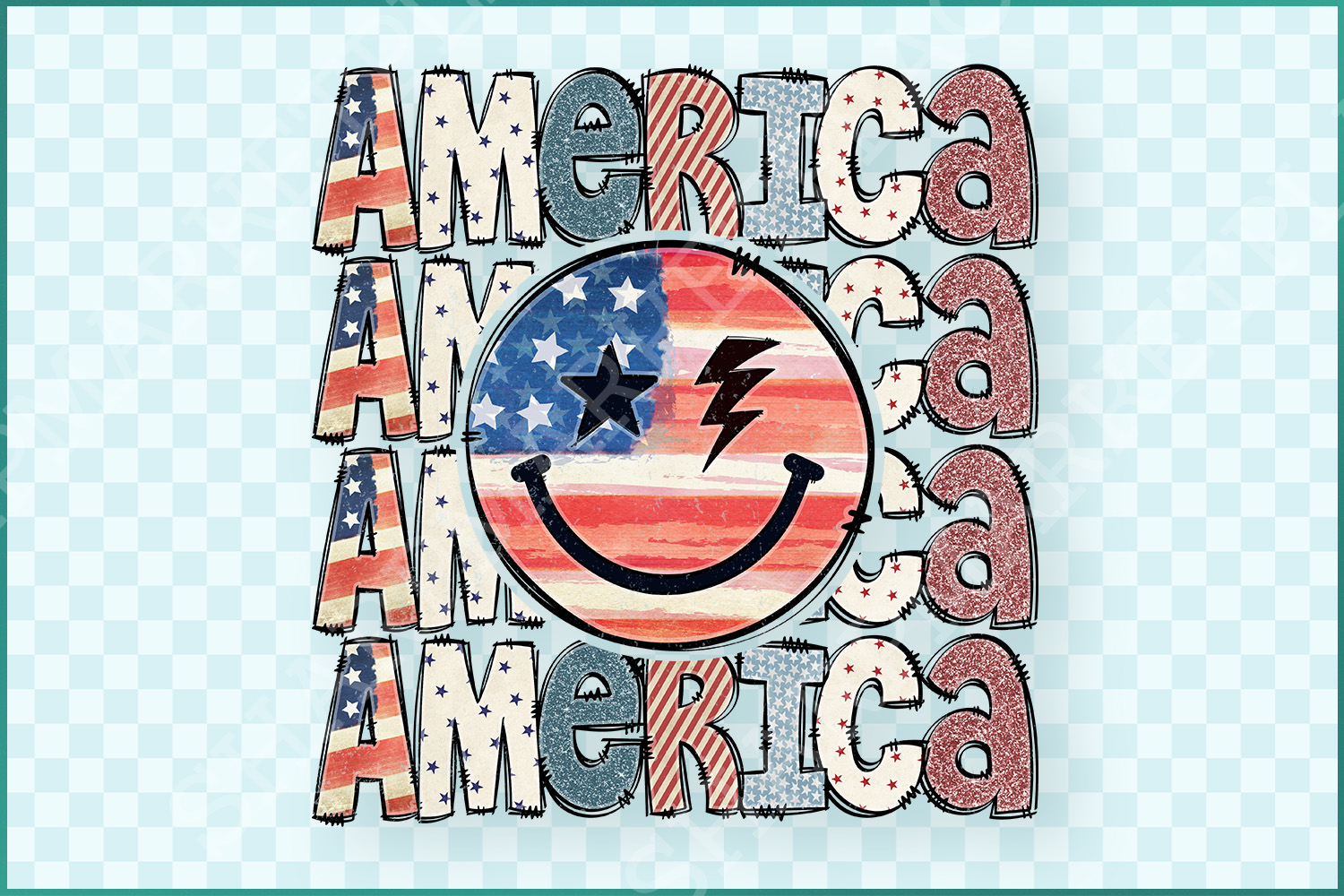 4th of July PNG, Retro America Sublimation Design, Instant Download, American USA PNG, Patriotic