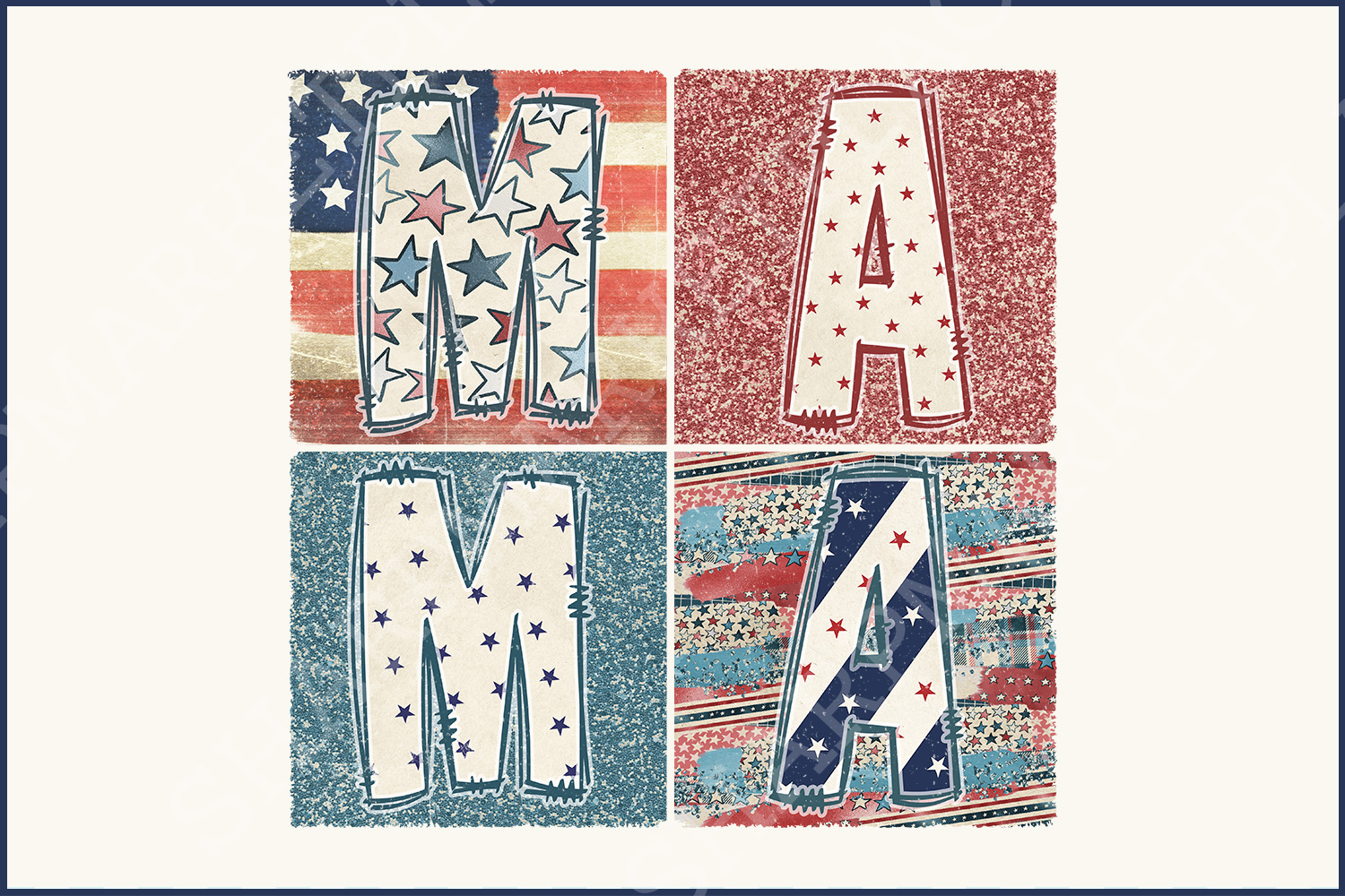 Retro Boho Mama PNG, 4th of July Sublimation Designs, American Mama PNG, Patriotic Mama
