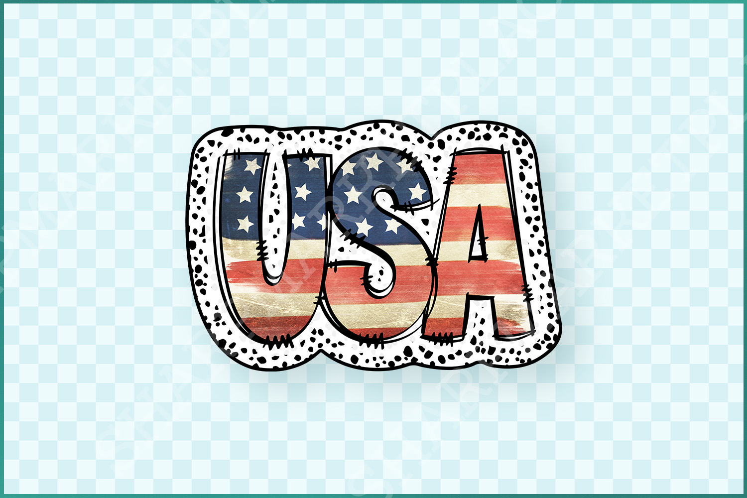 USA 4th of July Png, American Dalmatian Sublimation, Patriotic Independence Day Designs, Retro USA