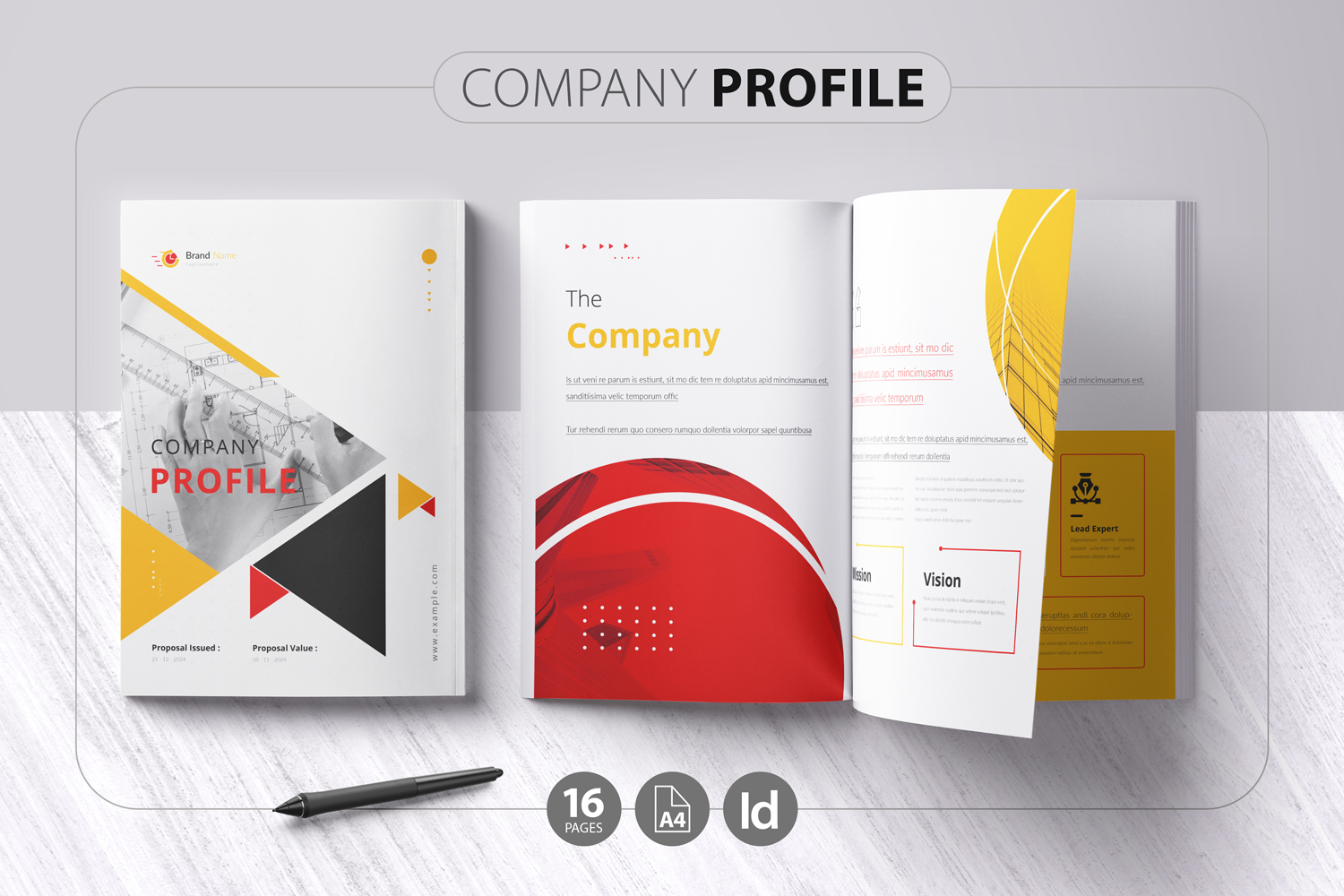 Clean Company Profile Template