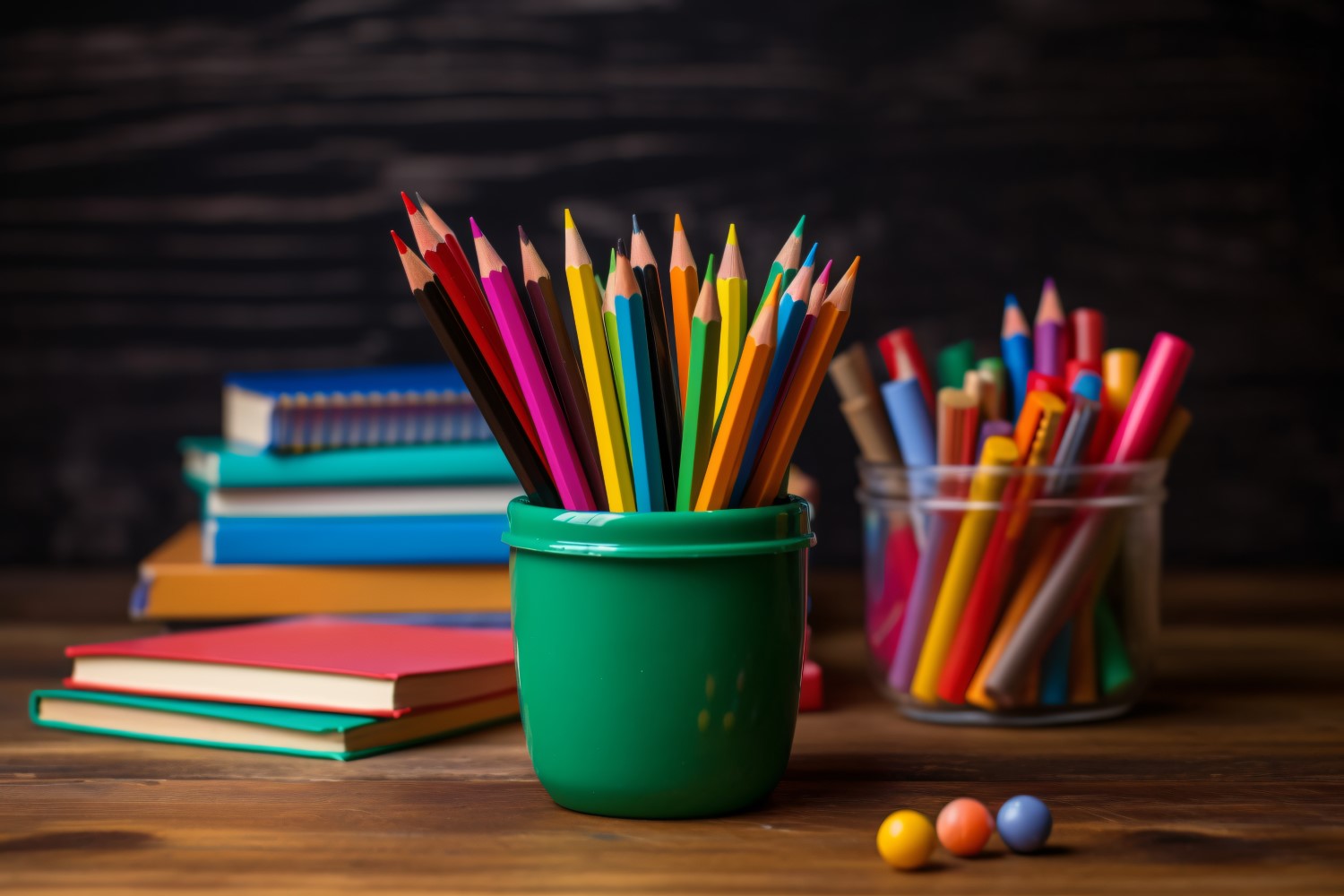 Colourful Pencil School Supplies 101