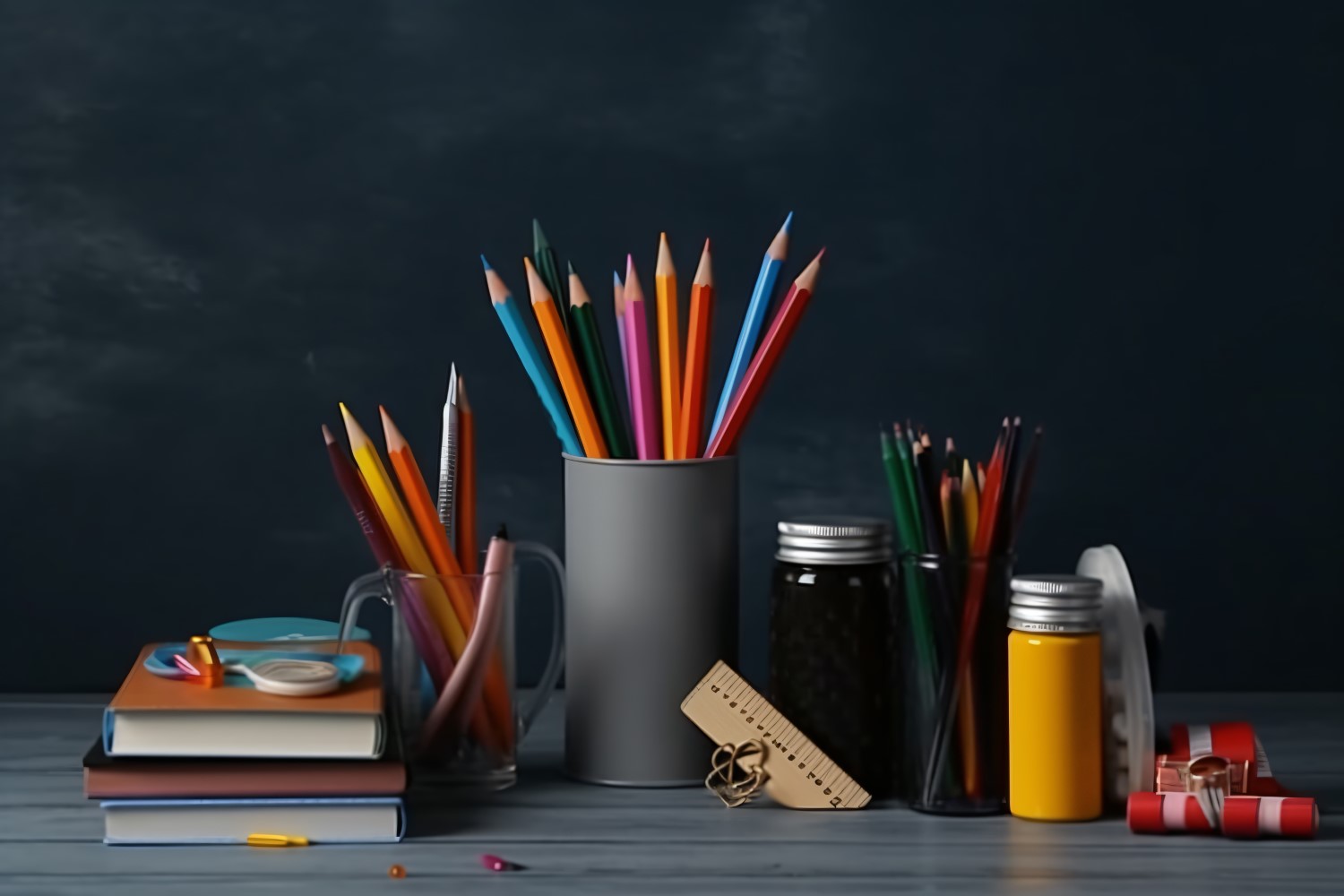 Colourful Pencil School Supplies 121