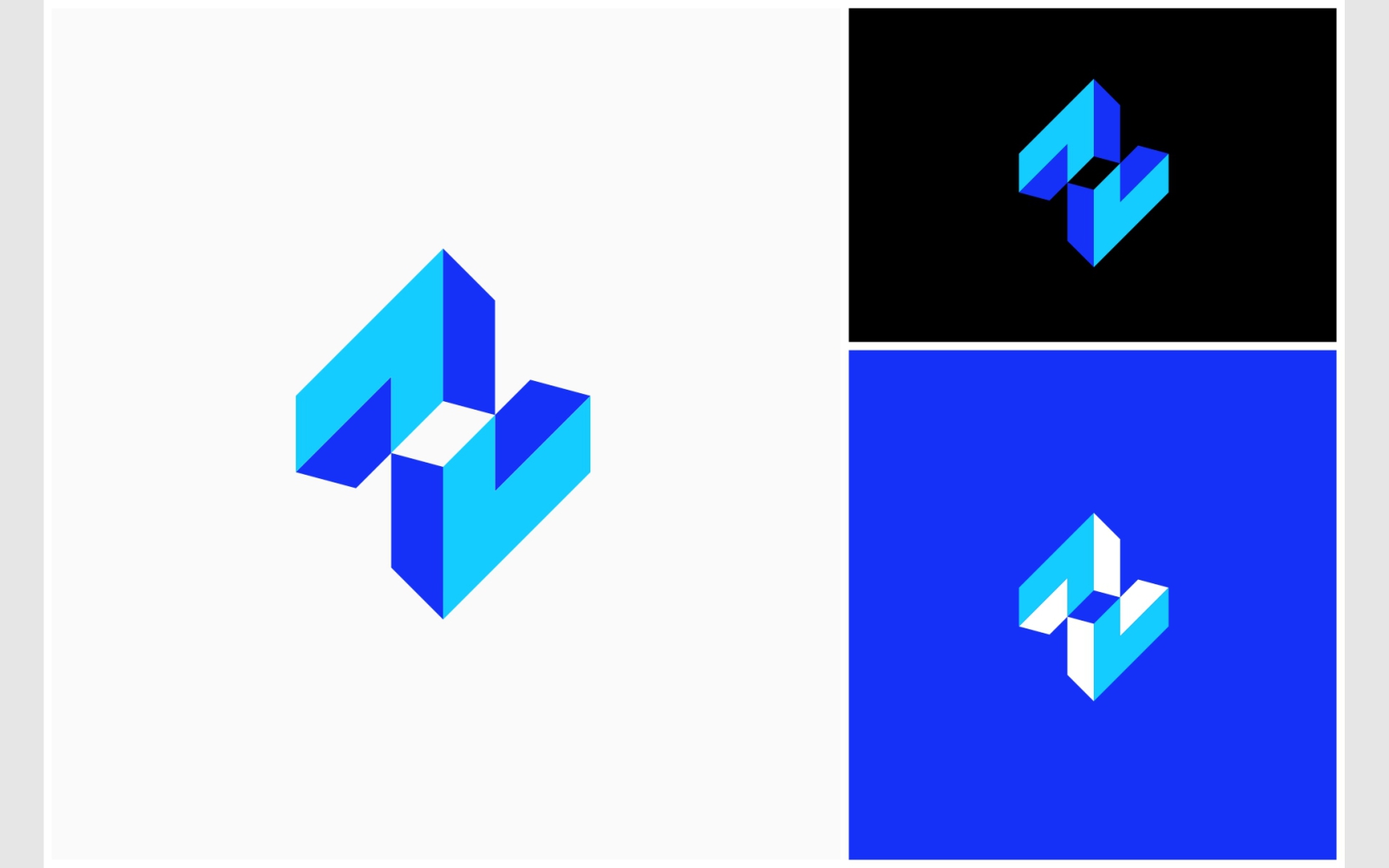 Rhombus Square Abstract Geometry Perspective Logo