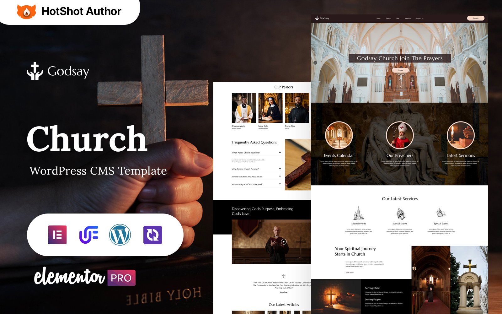 Godsay - Religion And Church WordPress Elementor Theme